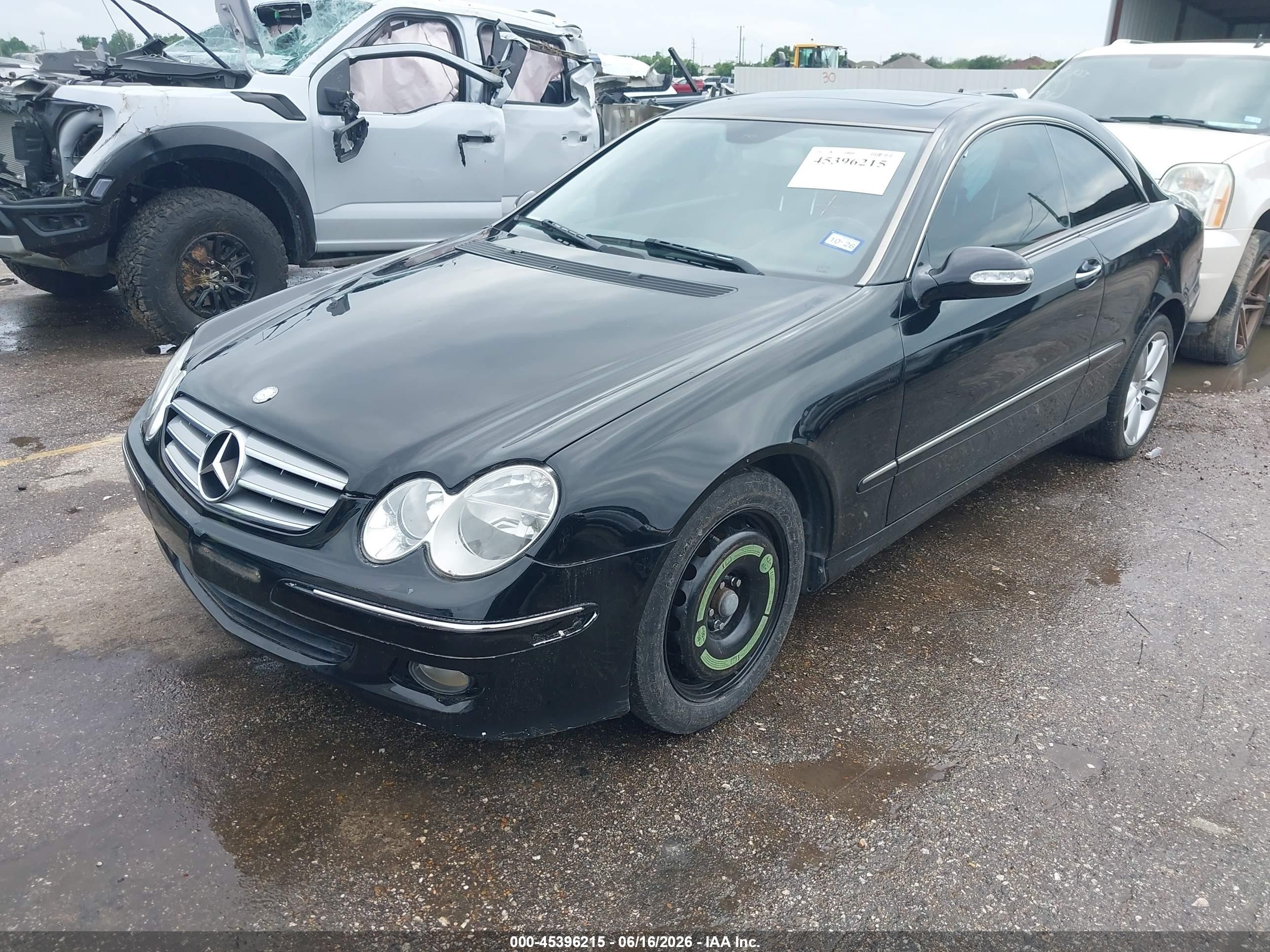 2009 Mercedes-benz Clk 350   Black vin: WDBTJ56H39F263841