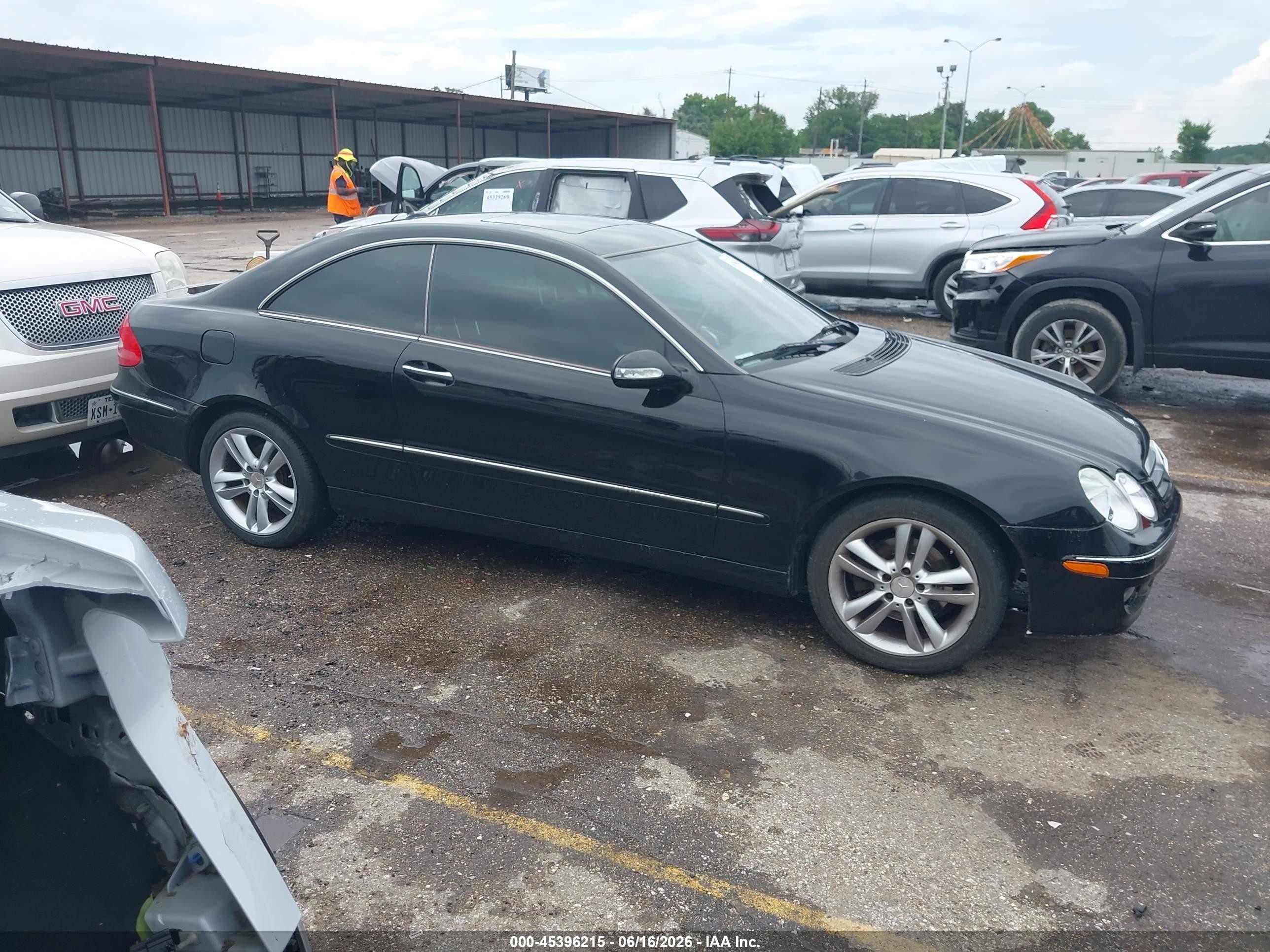 2009 Mercedes-benz Clk 350   Black vin: WDBTJ56H39F263841