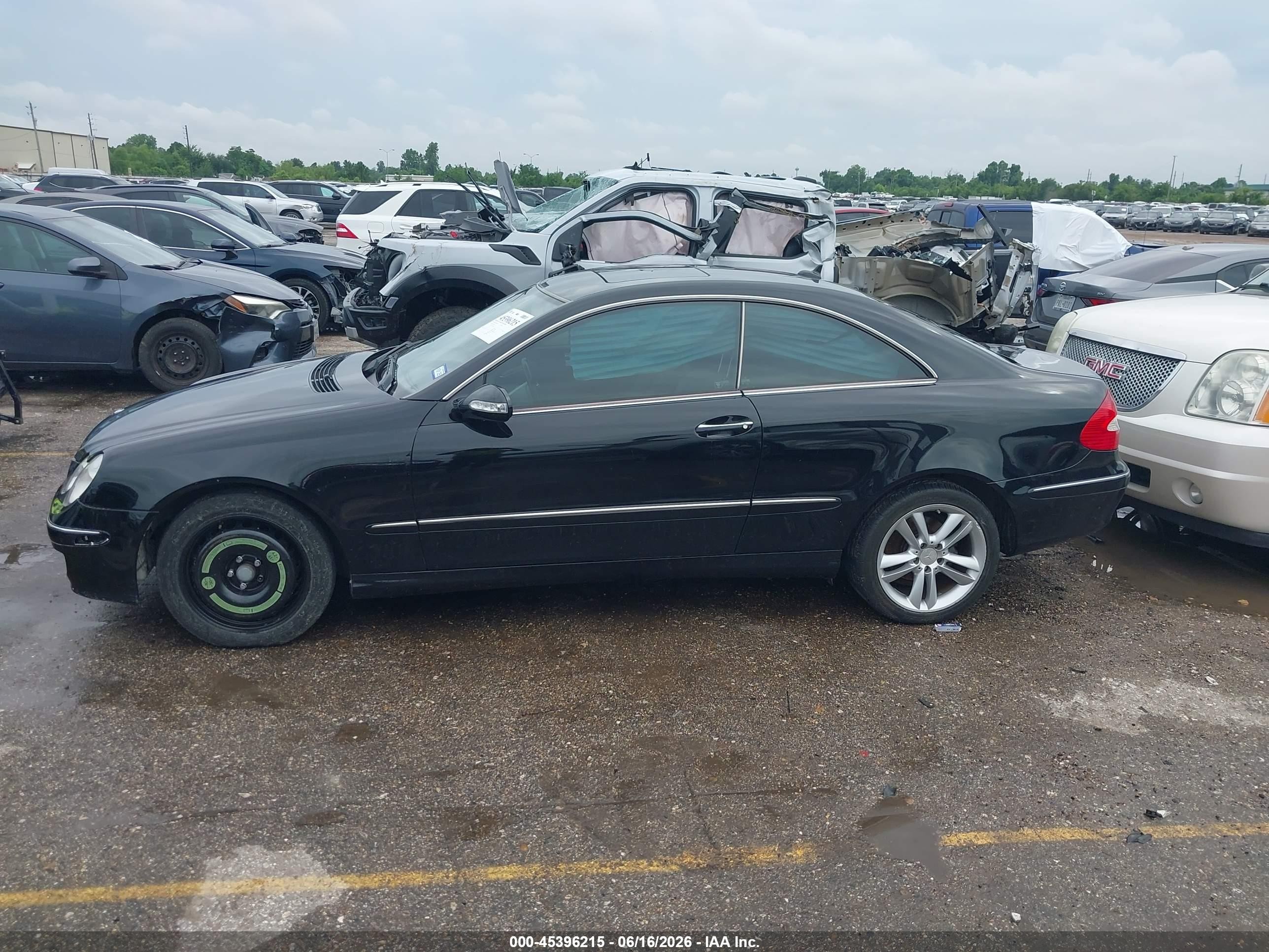 2009 Mercedes-benz Clk 350   Black vin: WDBTJ56H39F263841