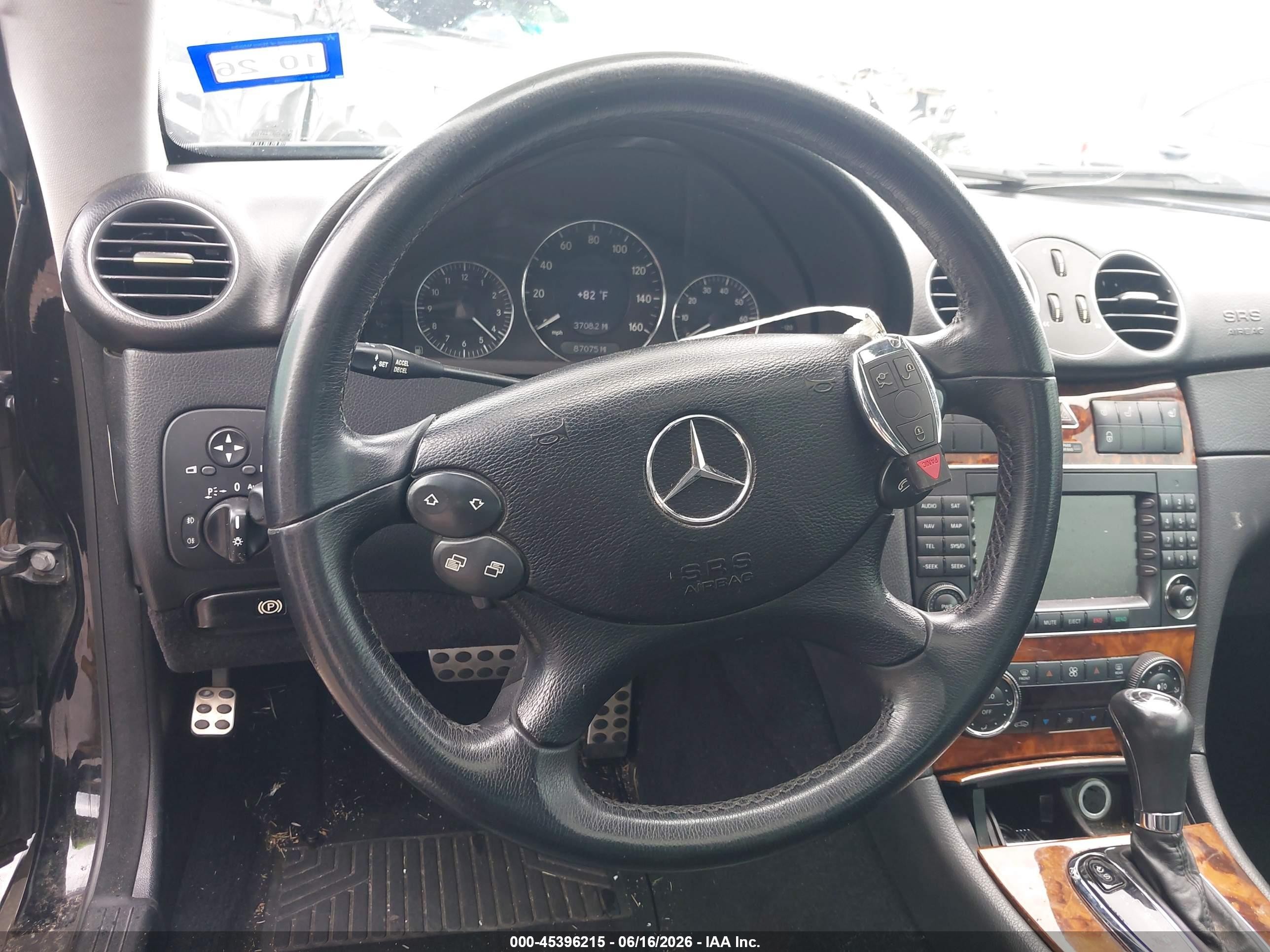 2009 Mercedes-benz Clk 350   Black vin: WDBTJ56H39F263841