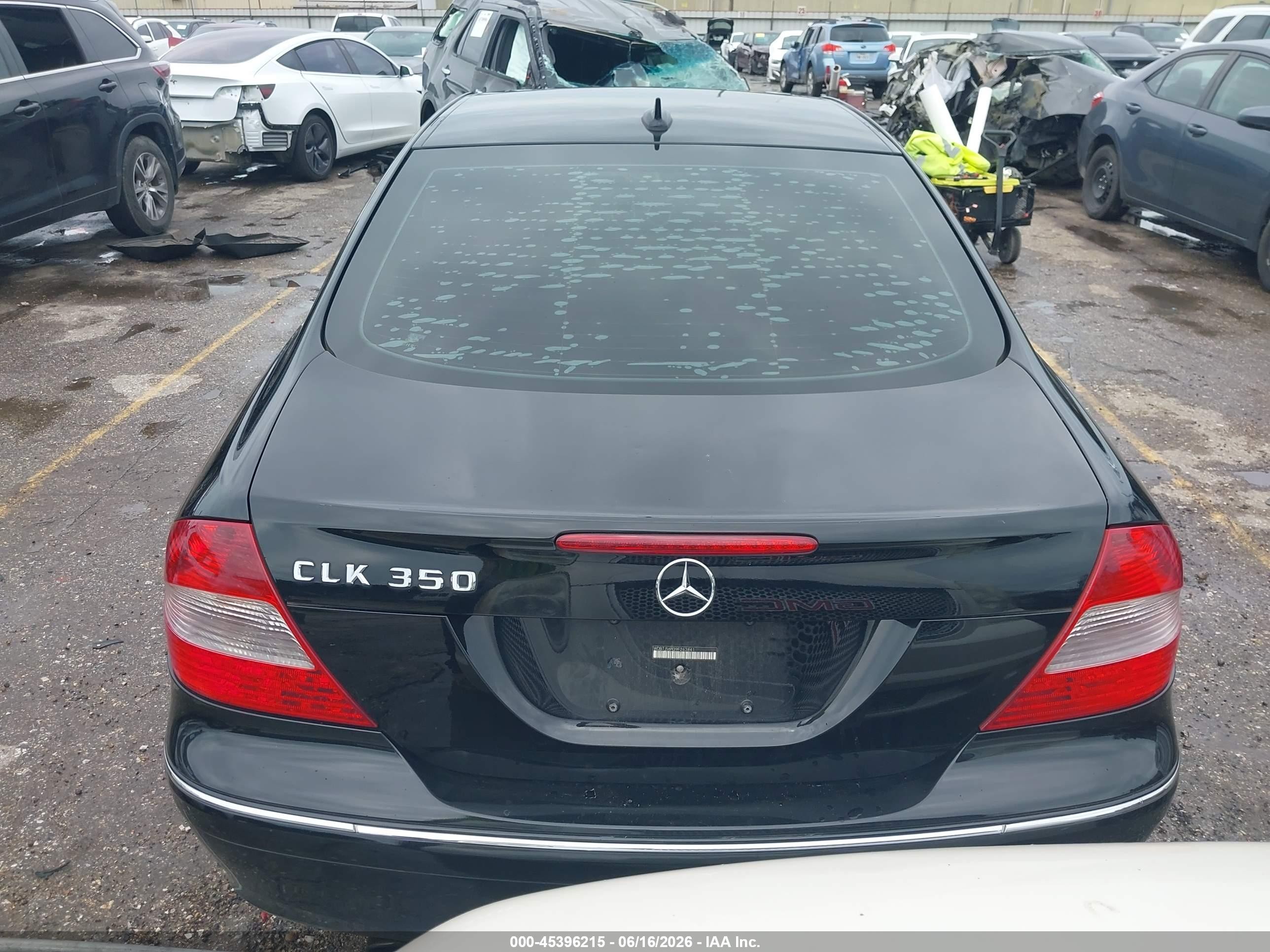 2009 Mercedes-benz Clk 350   Black vin: WDBTJ56H39F263841