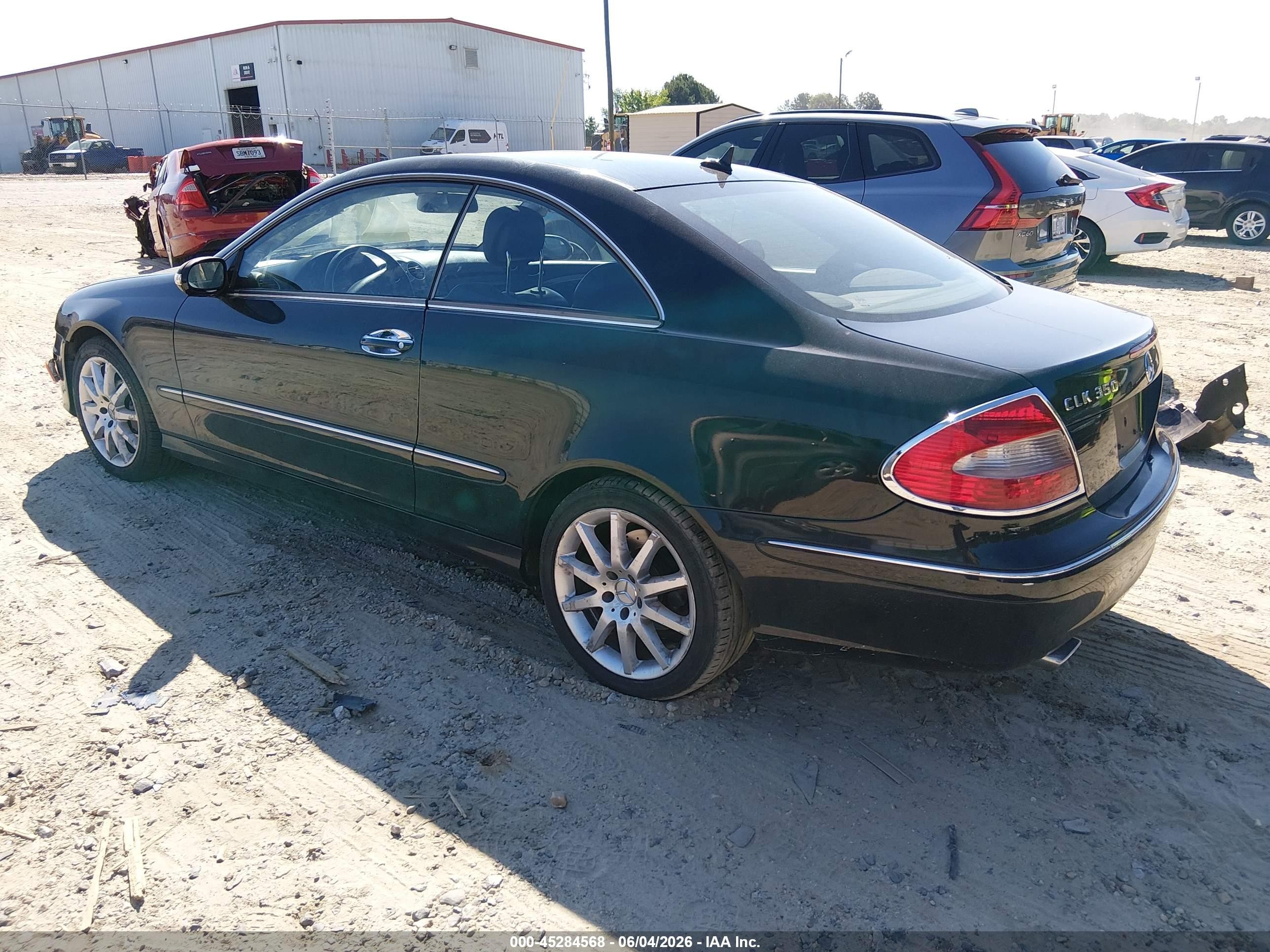 2007 Mercedes-benz Clk 350 Черный vin: WDBTJ56H57F223869