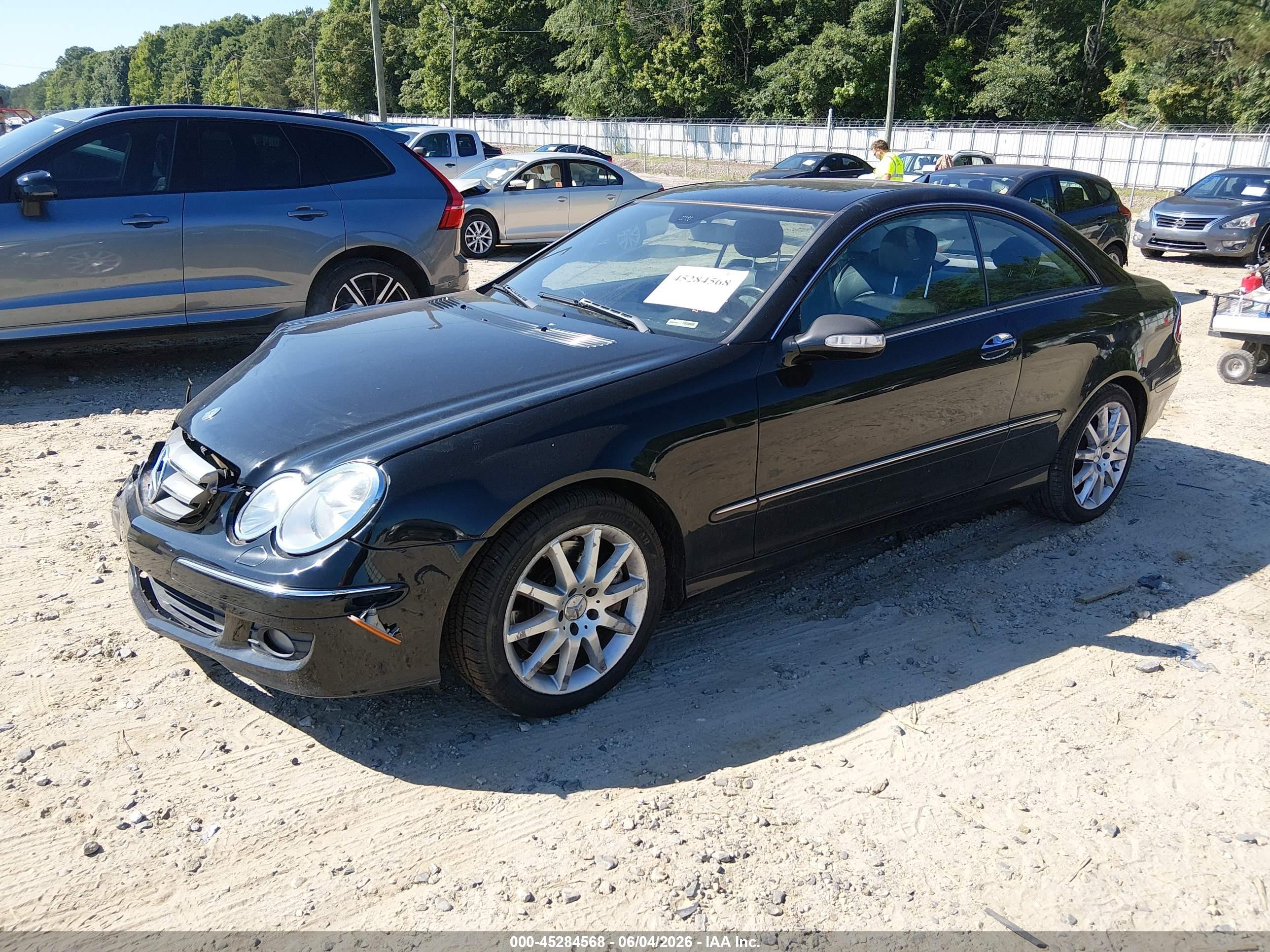 2007 Mercedes-benz Clk 350 Черный vin: WDBTJ56H57F223869
