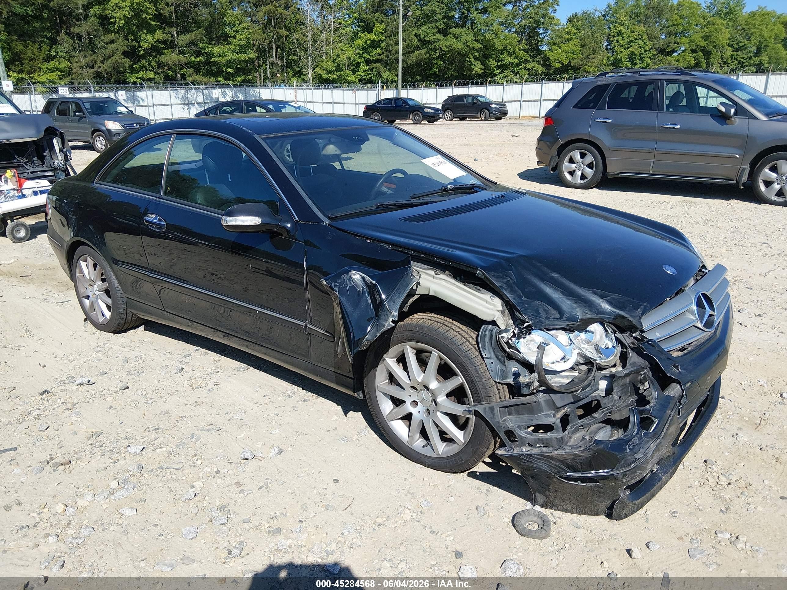 2007 Mercedes-benz Clk 350 Черный vin: WDBTJ56H57F223869