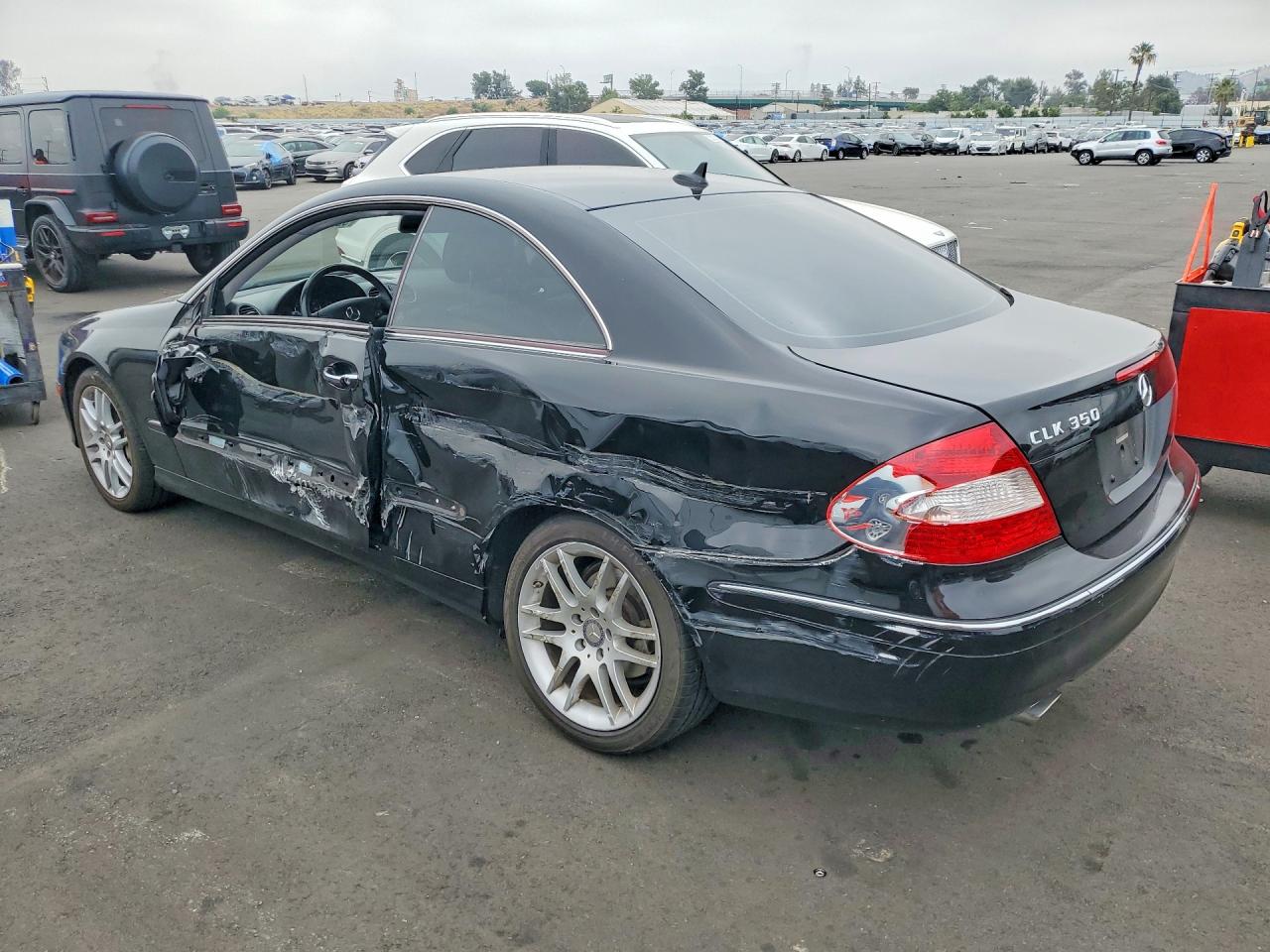 2009 Mercedes-benz Clk 350 Black vin: WDBTJ56H59F268085