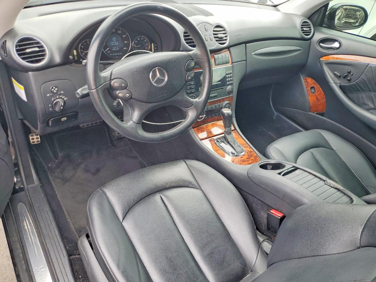 2009 Mercedes-benz Clk 350 Black vin: WDBTJ56H59F268085