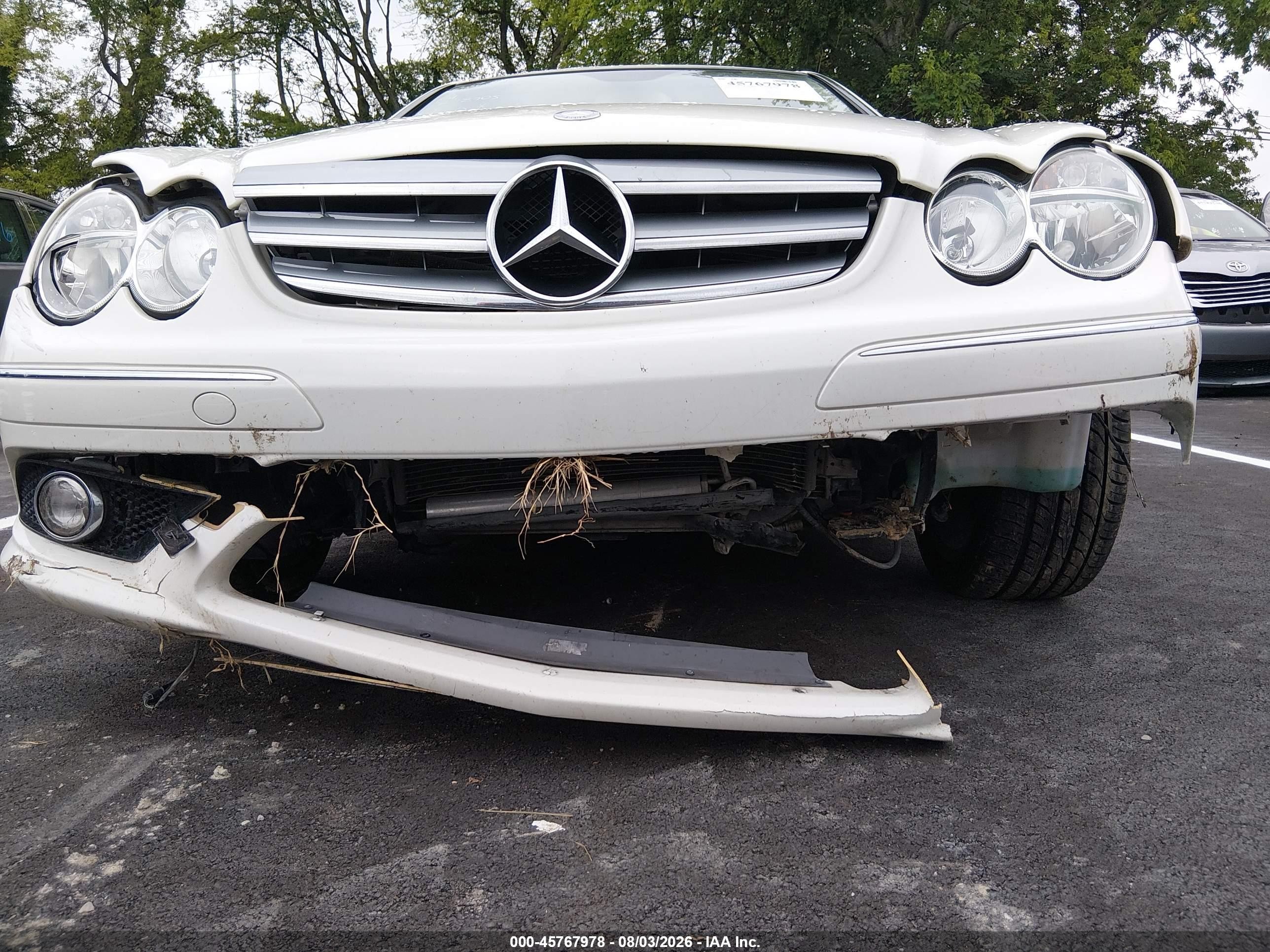 2009 Mercedes-benz Clk 350   Белый vin: WDBTJ56H59F268877