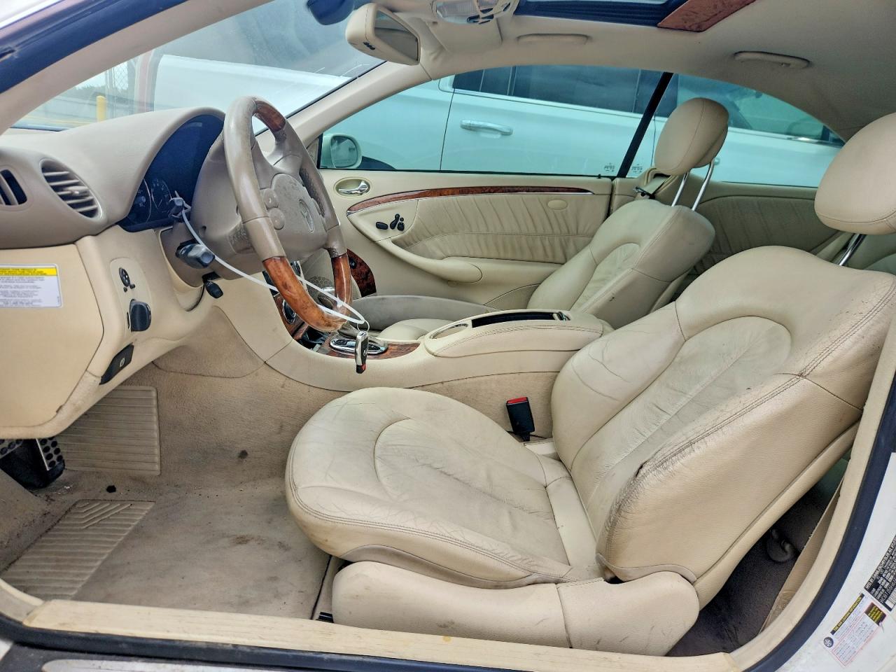 2006 Mercedes-benz Clk 350 Белый vin: WDBTJ56H66F193215