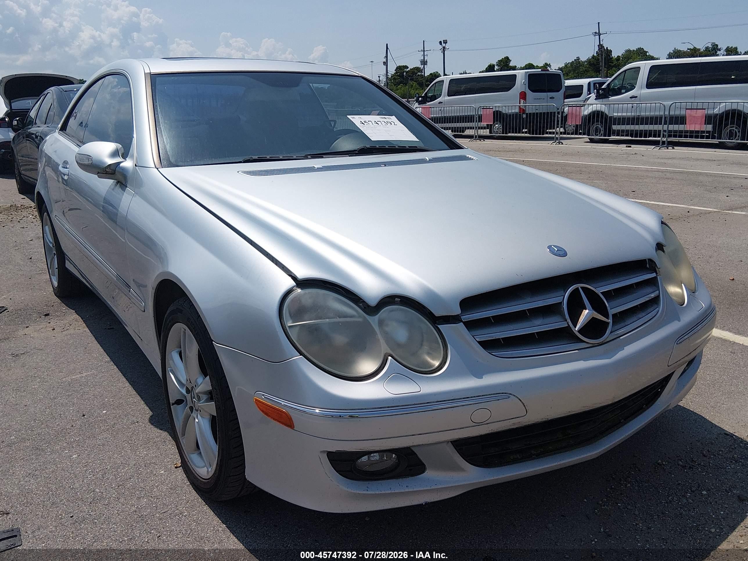 2007 Mercedes-benz Clk 350   Silver vin: WDBTJ56H67F207468
