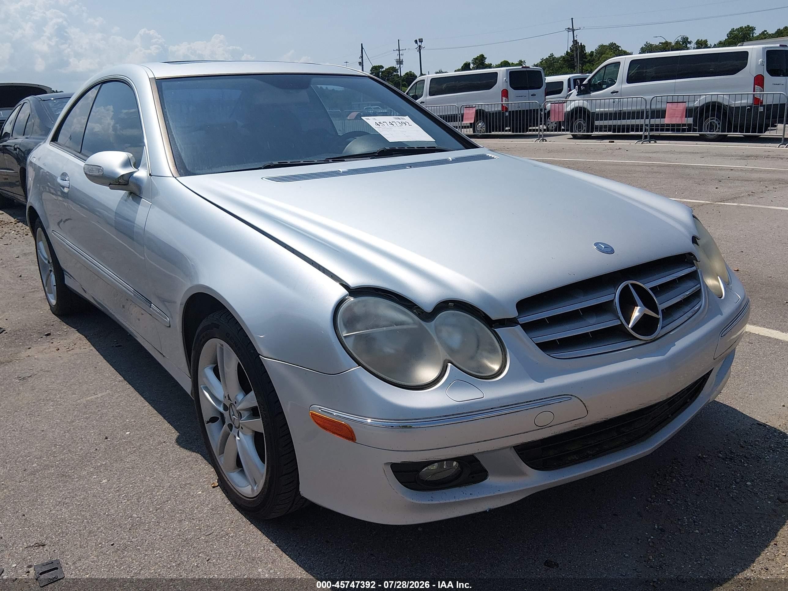2007 Mercedes-benz Clk 350   Серебряный vin: WDBTJ56H67F207468