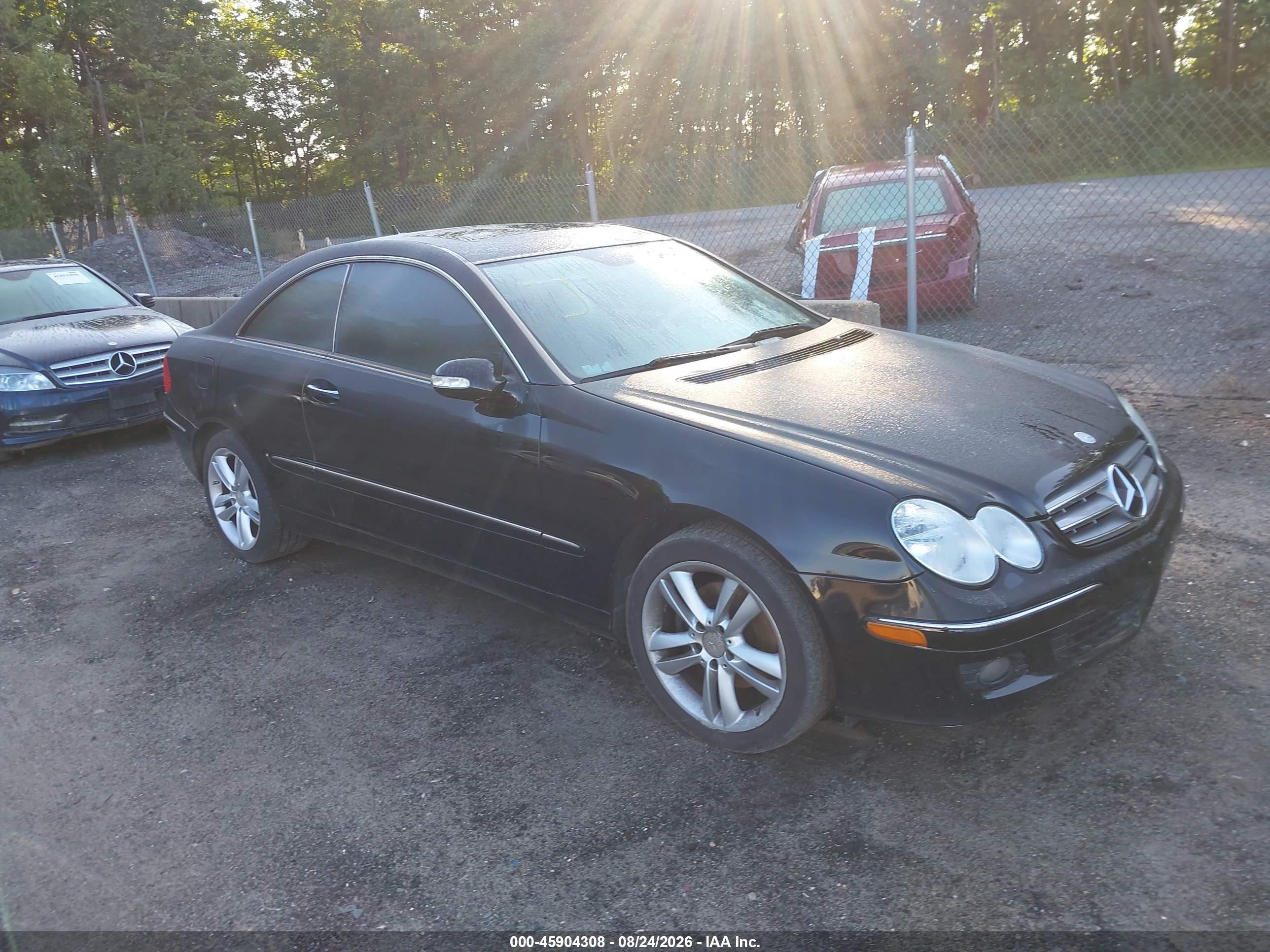 2008 Mercedes-benz Clk 350 Черный vin: WDBTJ56H68F233845