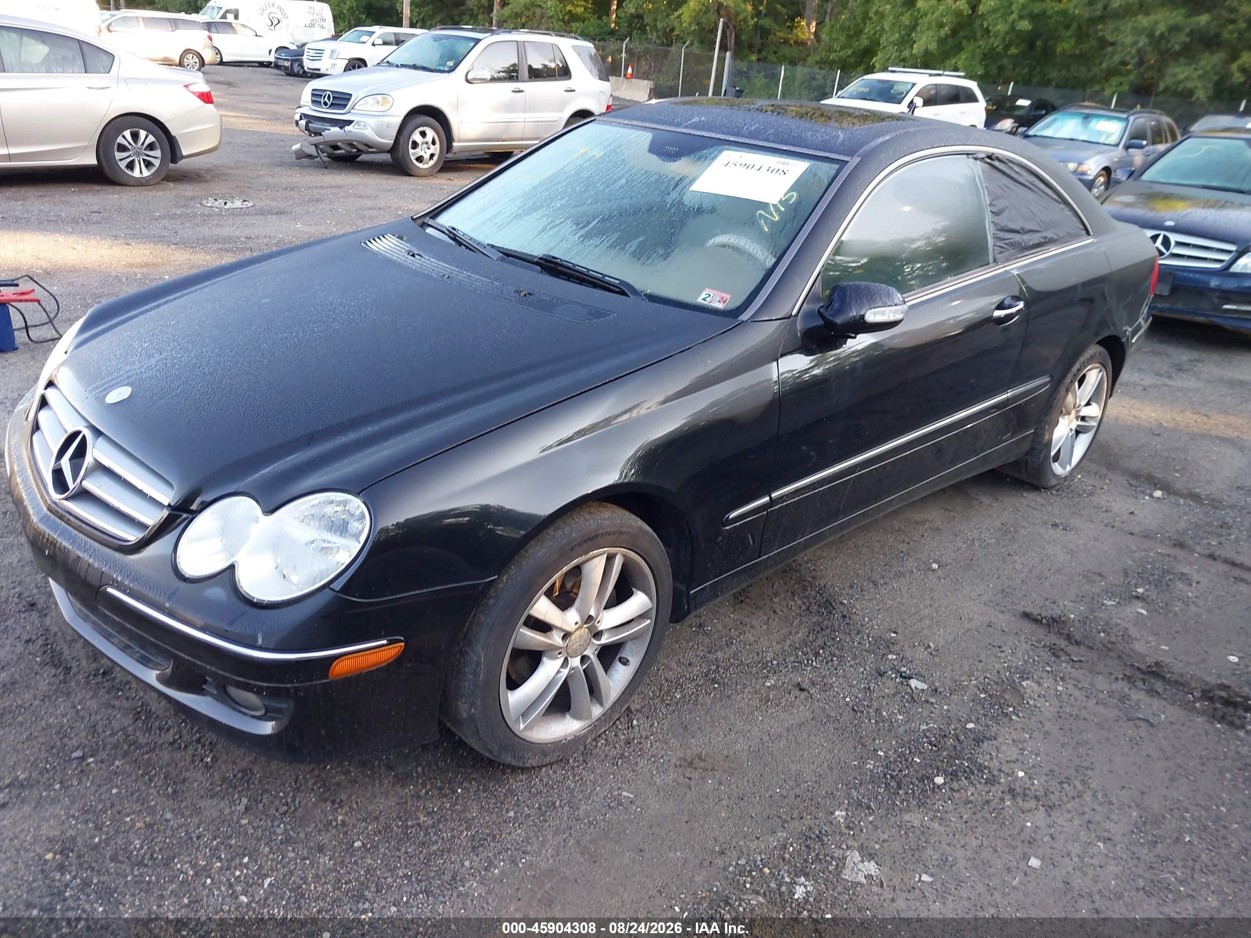 2008 Mercedes-benz Clk 350 Черный vin: WDBTJ56H68F233845