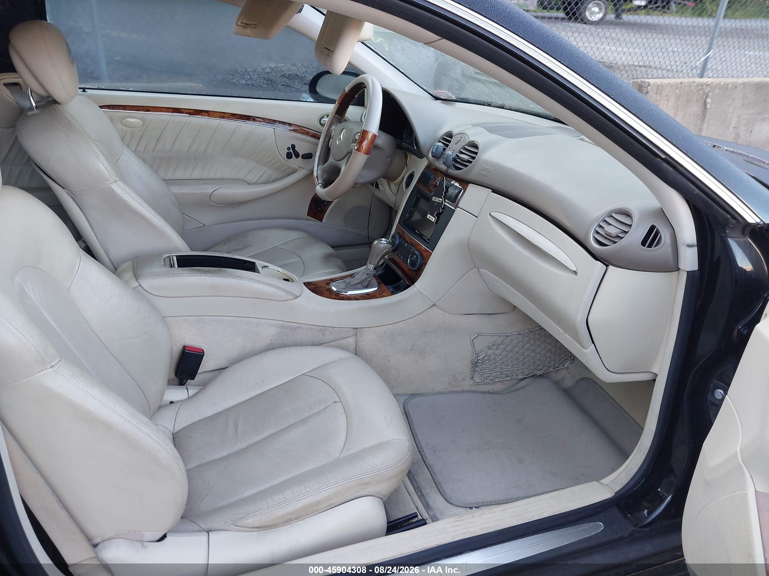 2008 Mercedes-benz Clk 350 Черный vin: WDBTJ56H68F233845