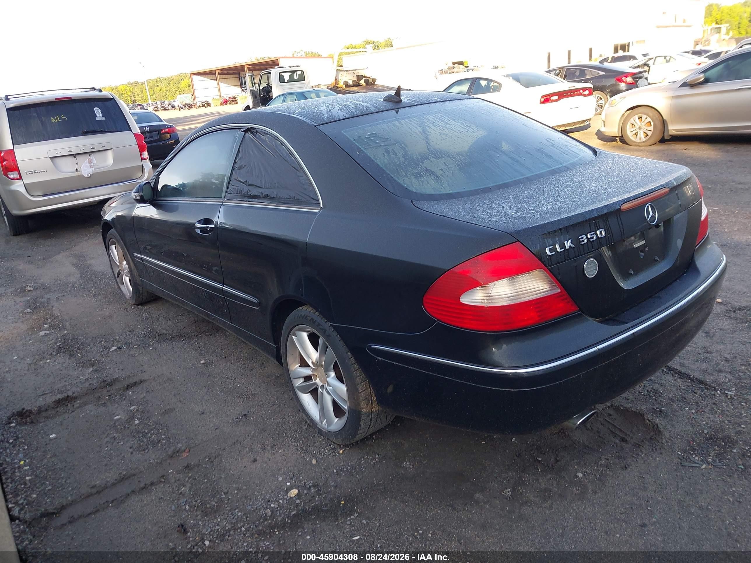 2008 Mercedes-benz Clk 350 Черный vin: WDBTJ56H68F233845