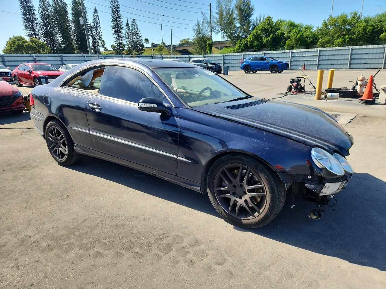 2008 Mercedes-benz Clk 350 Синий vin: WDBTJ56H68F244537