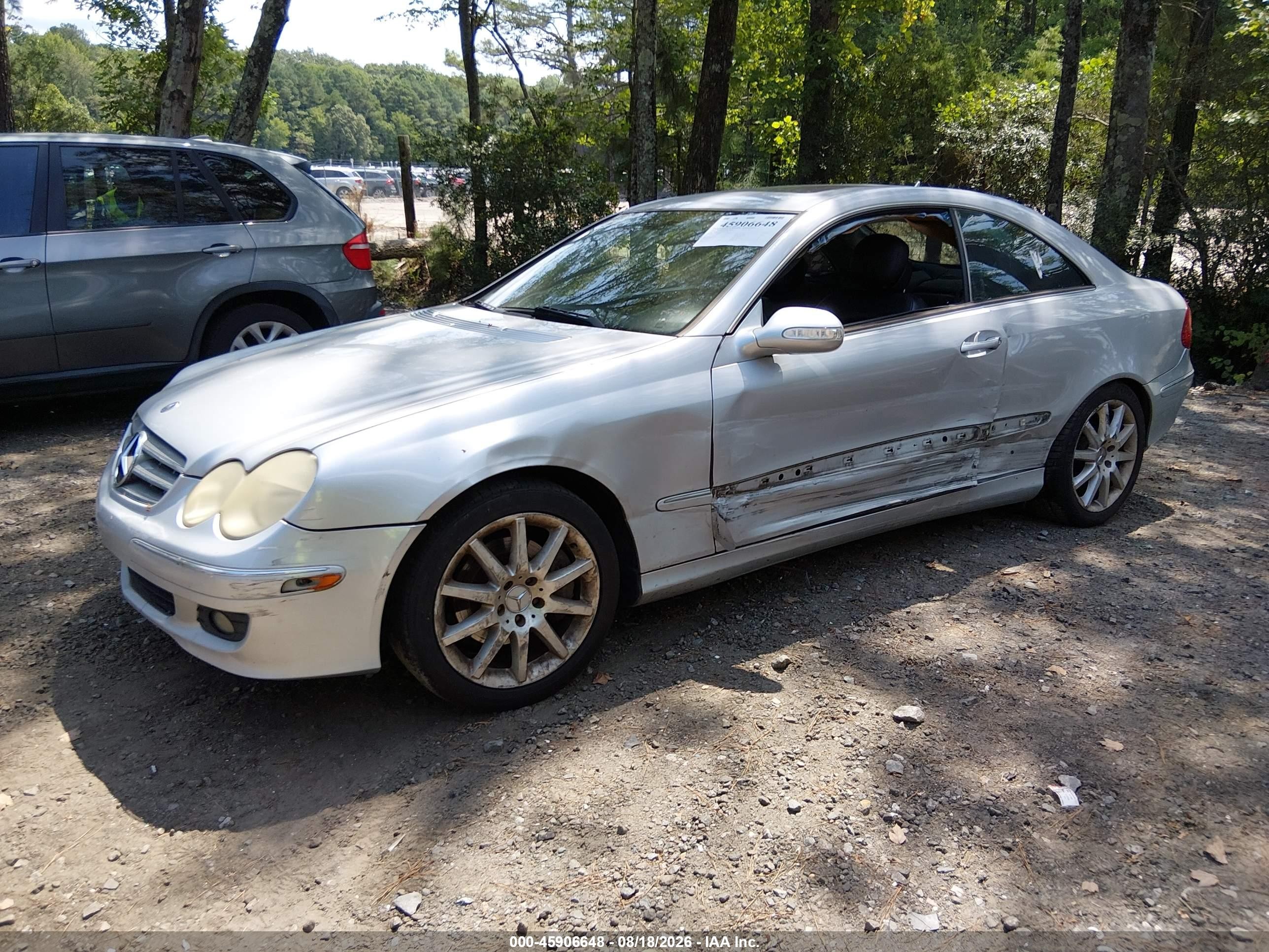 2007 Mercedes-benz Clk 350   Silver vin: WDBTJ56H77F227633