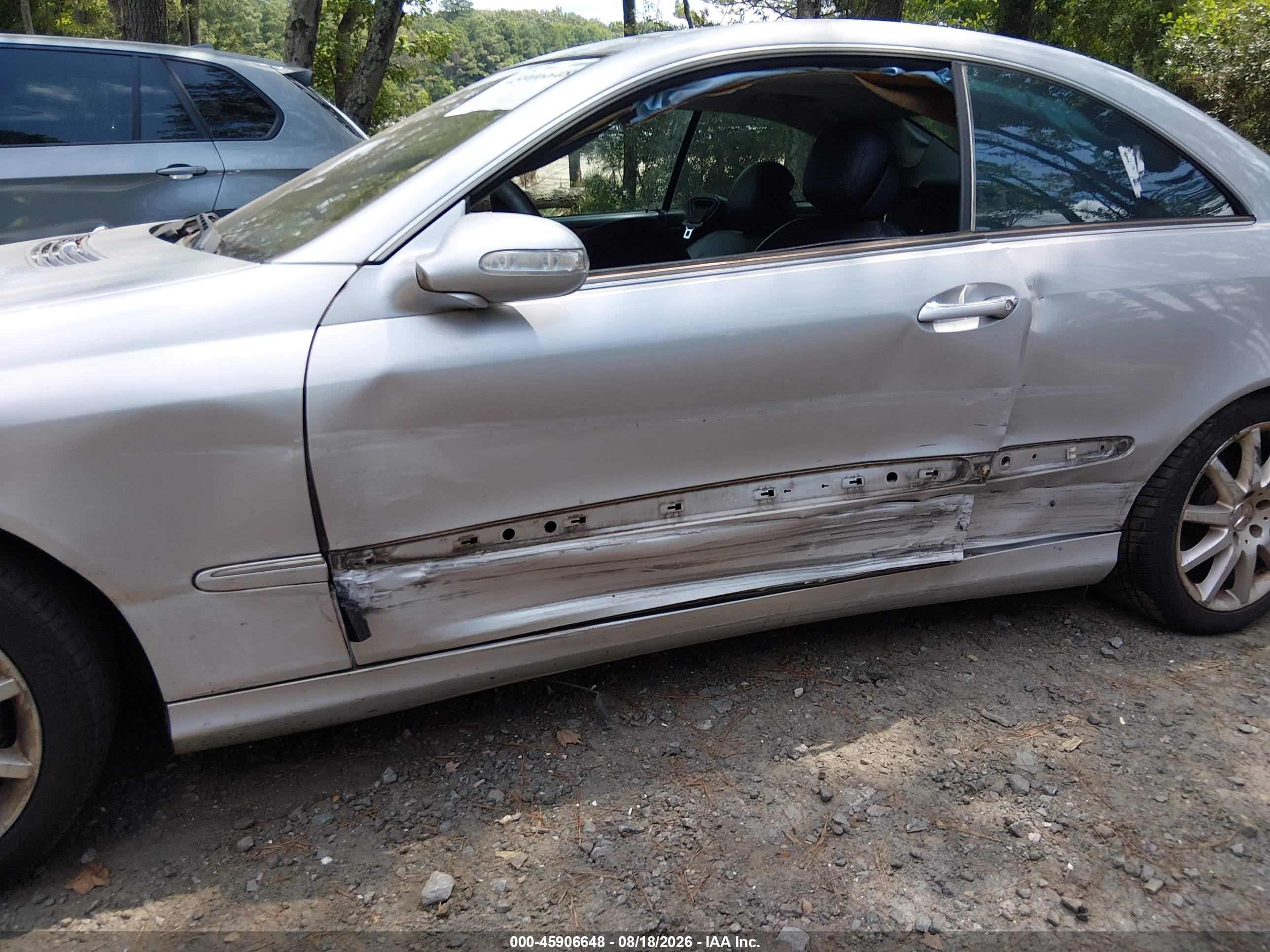 2007 Mercedes-benz Clk 350   Silver vin: WDBTJ56H77F227633