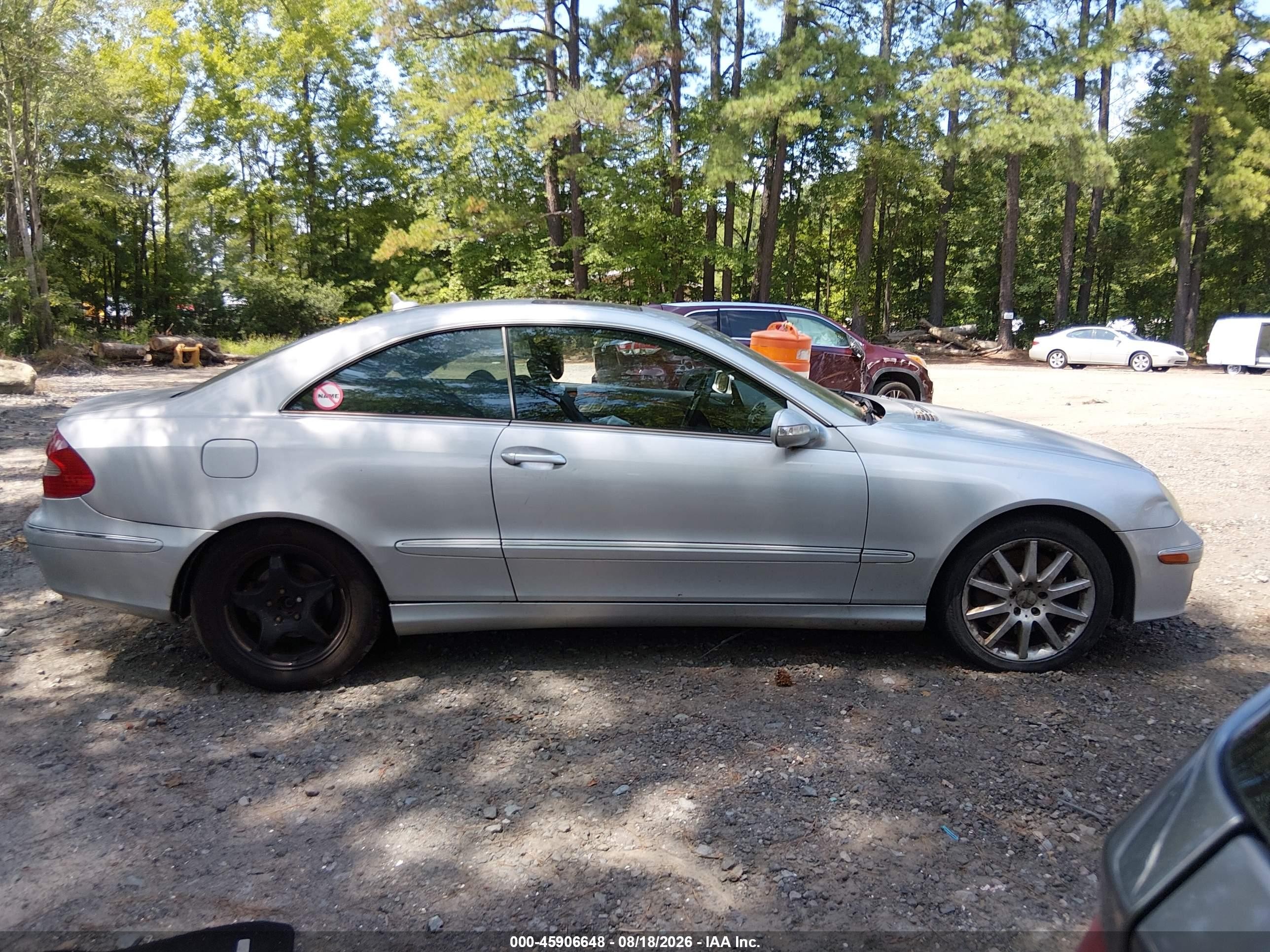 2007 Mercedes-benz Clk 350   Silver vin: WDBTJ56H77F227633