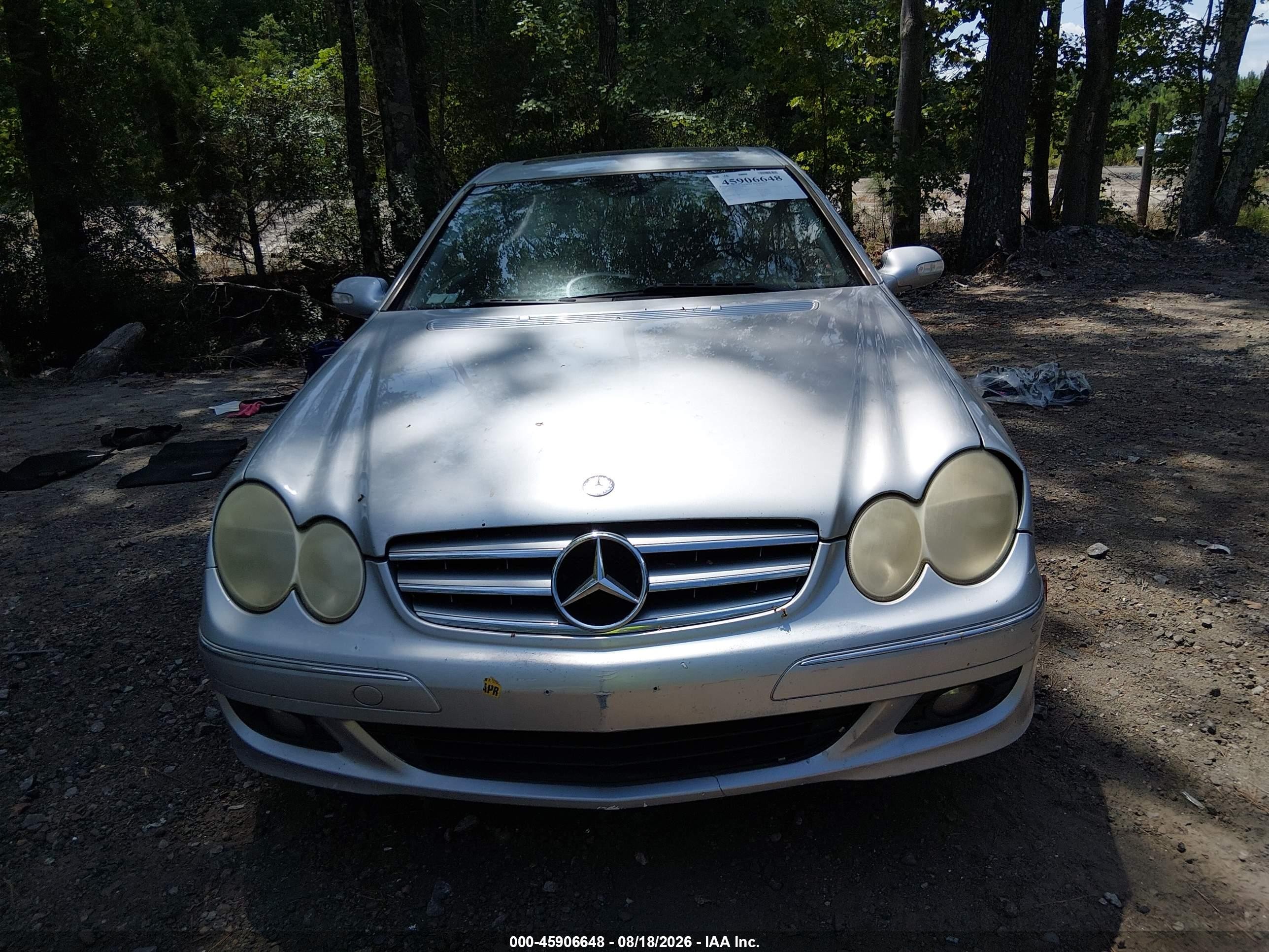 2007 Mercedes-benz Clk 350   Silver vin: WDBTJ56H77F227633