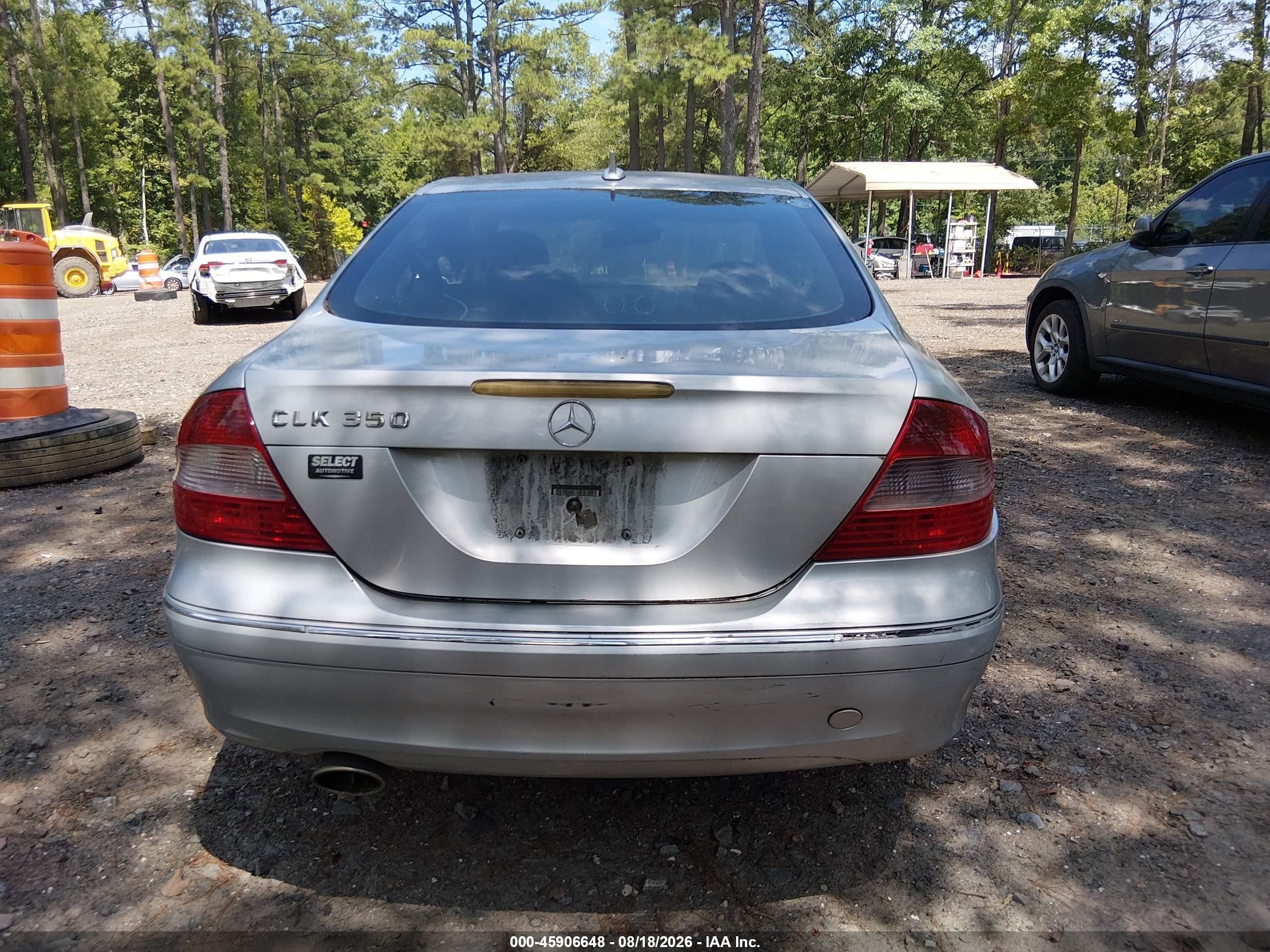 2007 Mercedes-benz Clk 350   Silver vin: WDBTJ56H77F227633