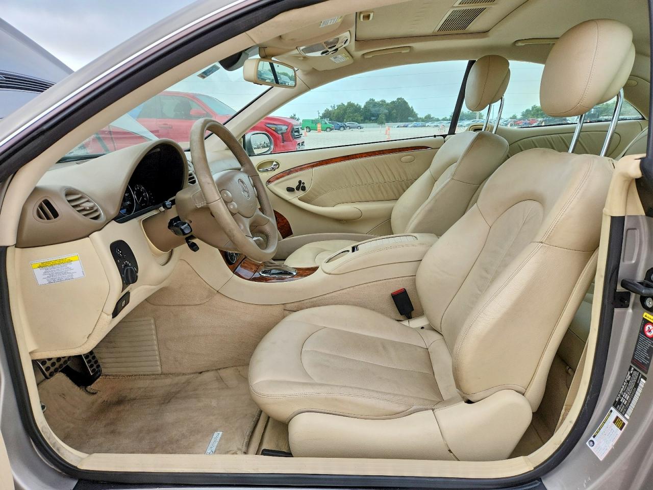 2008 Mercedes-benz Clk 350 Gray vin: WDBTJ56H88F254034