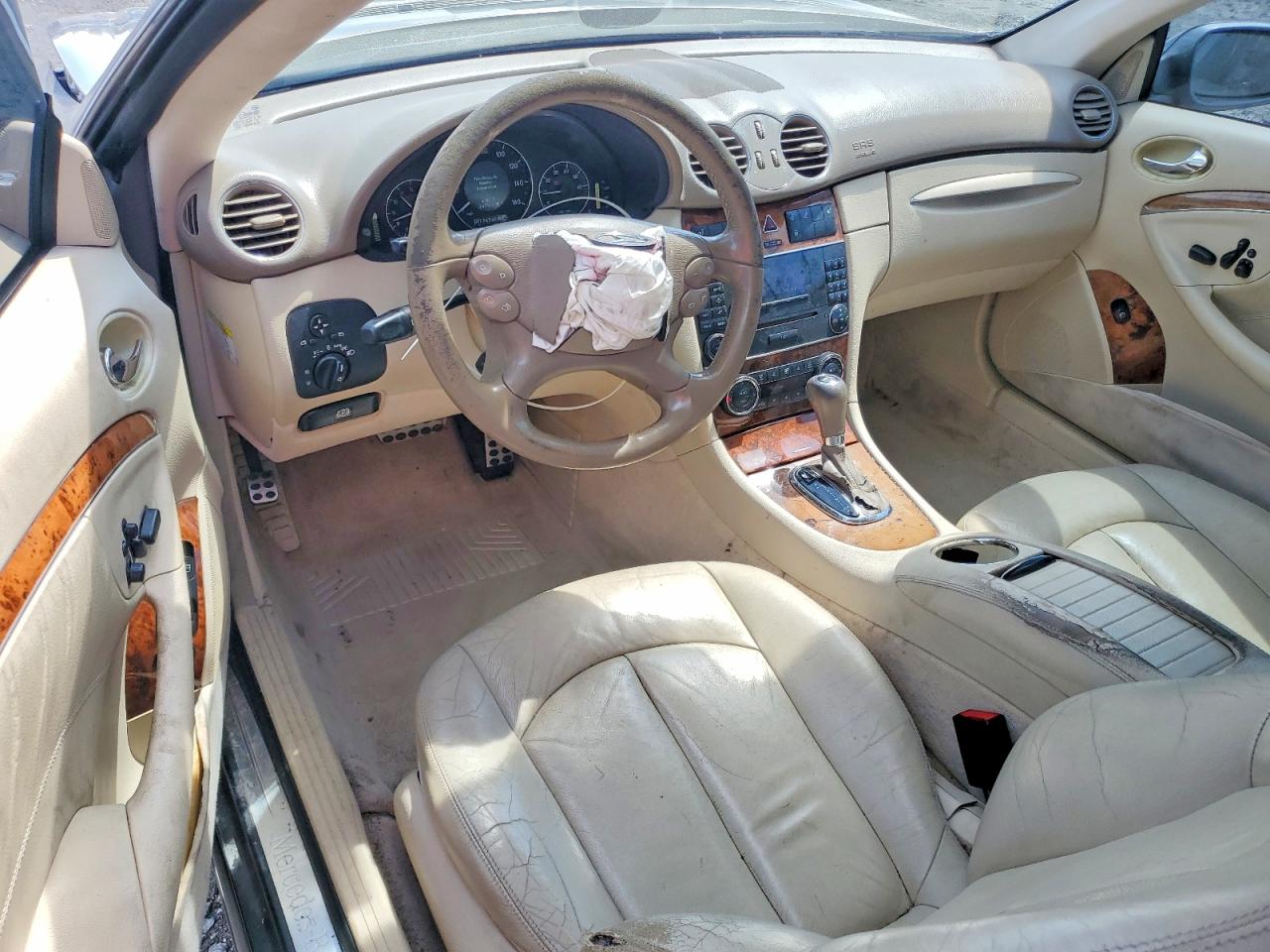2009 Mercedes-benz Clk 350 Beige vin: WDBTJ56H89F265875