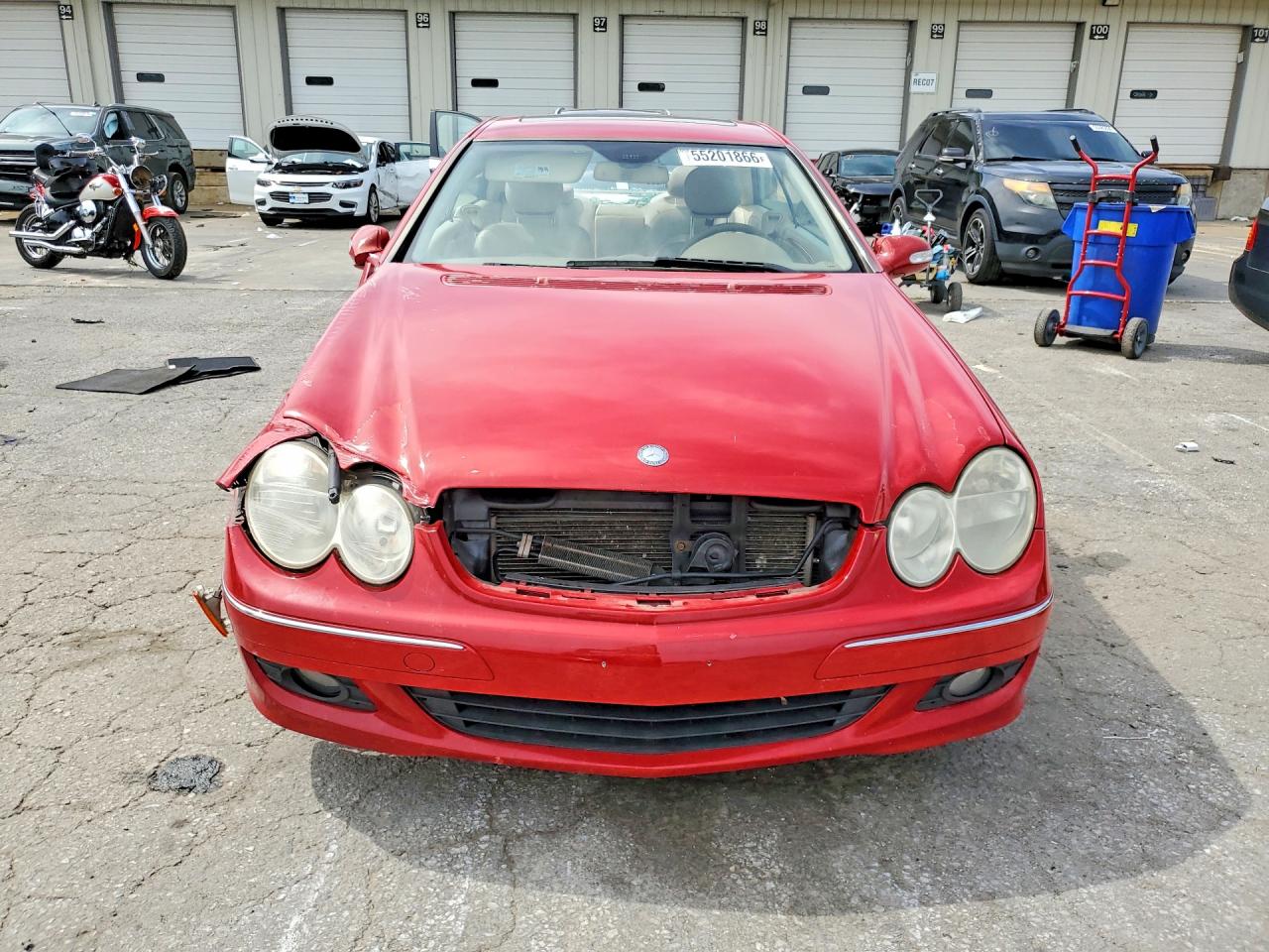 2007 Mercedes-benz Clk 350 Red vin: WDBTJ56H97F228508