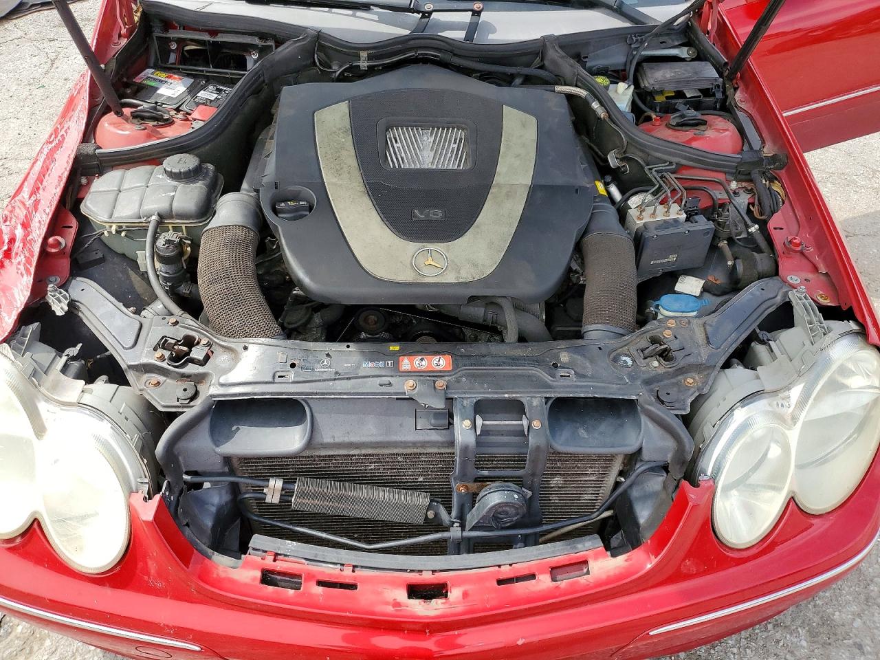 2007 Mercedes-benz Clk 350 Red vin: WDBTJ56H97F228508