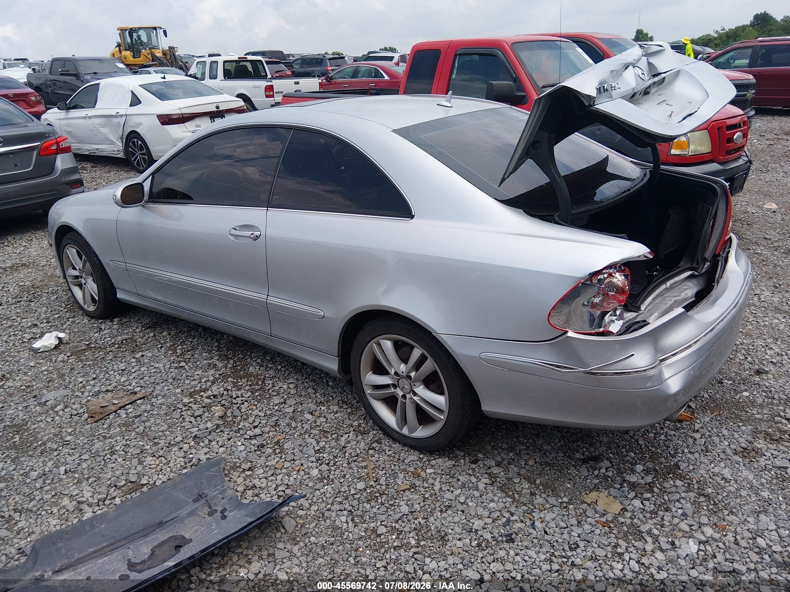 2007 Mercedes-benz Clk 350 Черный vin: WDBTJ56H97F229948