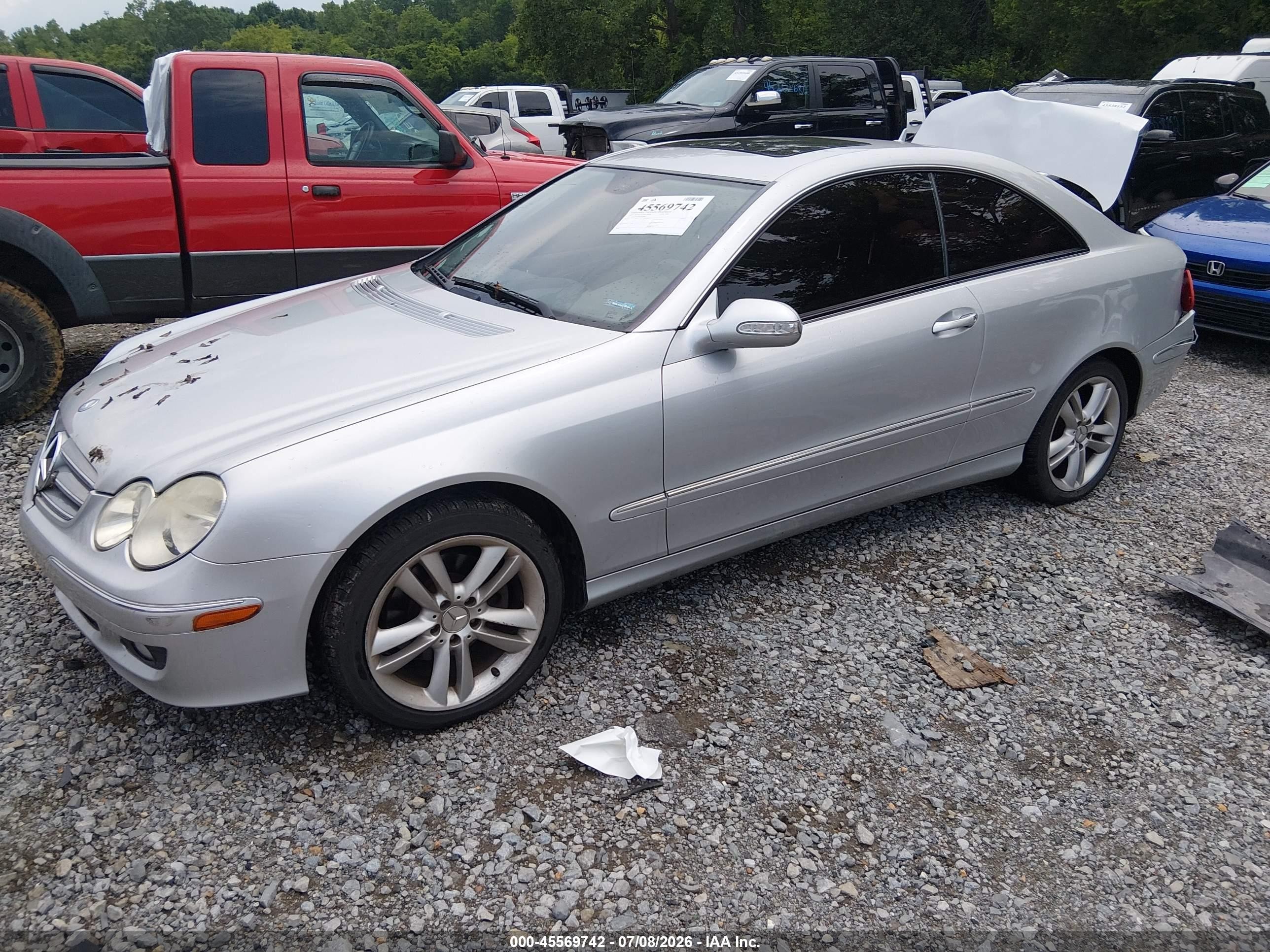 2007 Mercedes-benz Clk 350 Черный vin: WDBTJ56H97F229948
