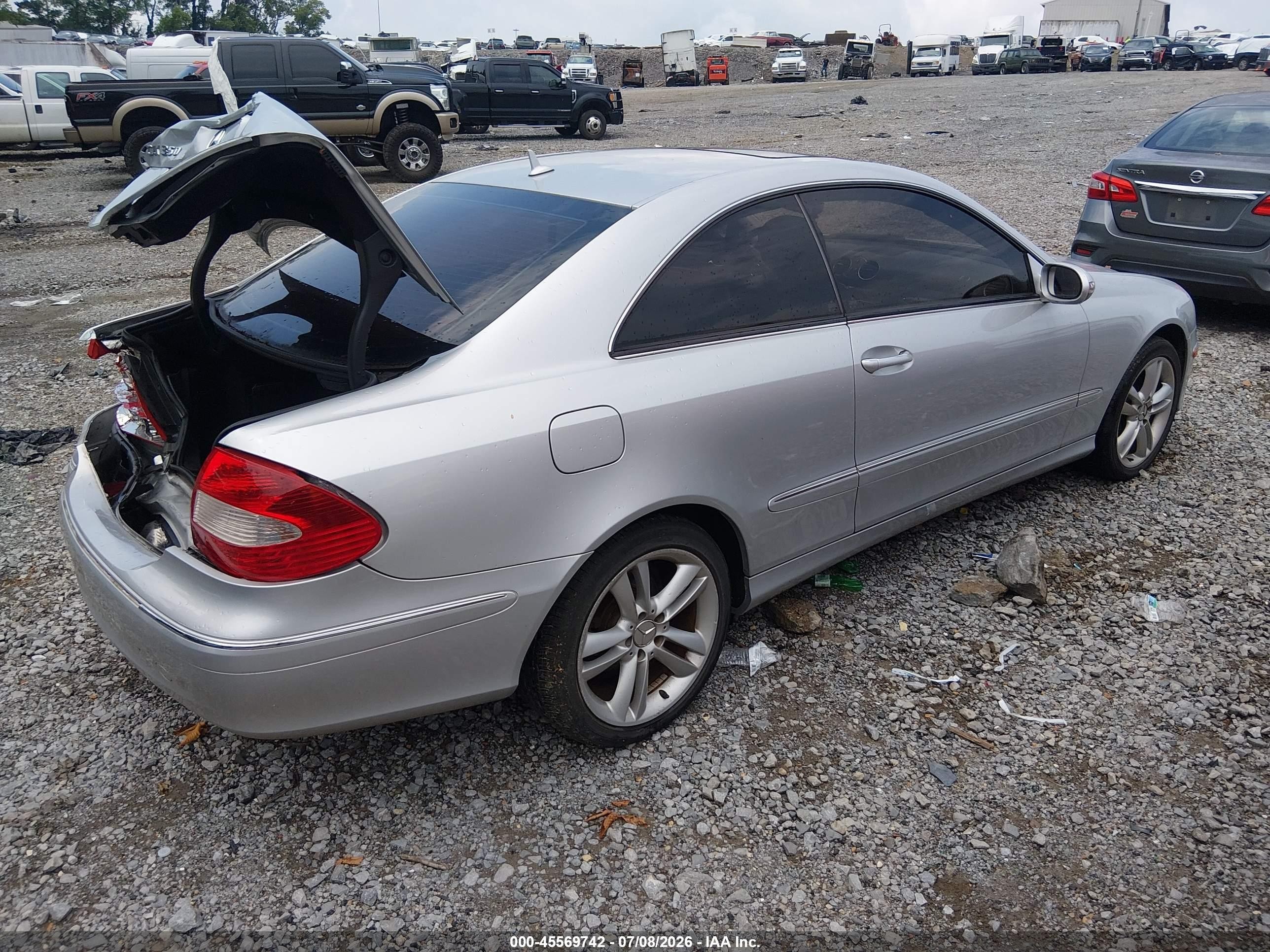 2007 Mercedes-benz Clk 350 Черный vin: WDBTJ56H97F229948