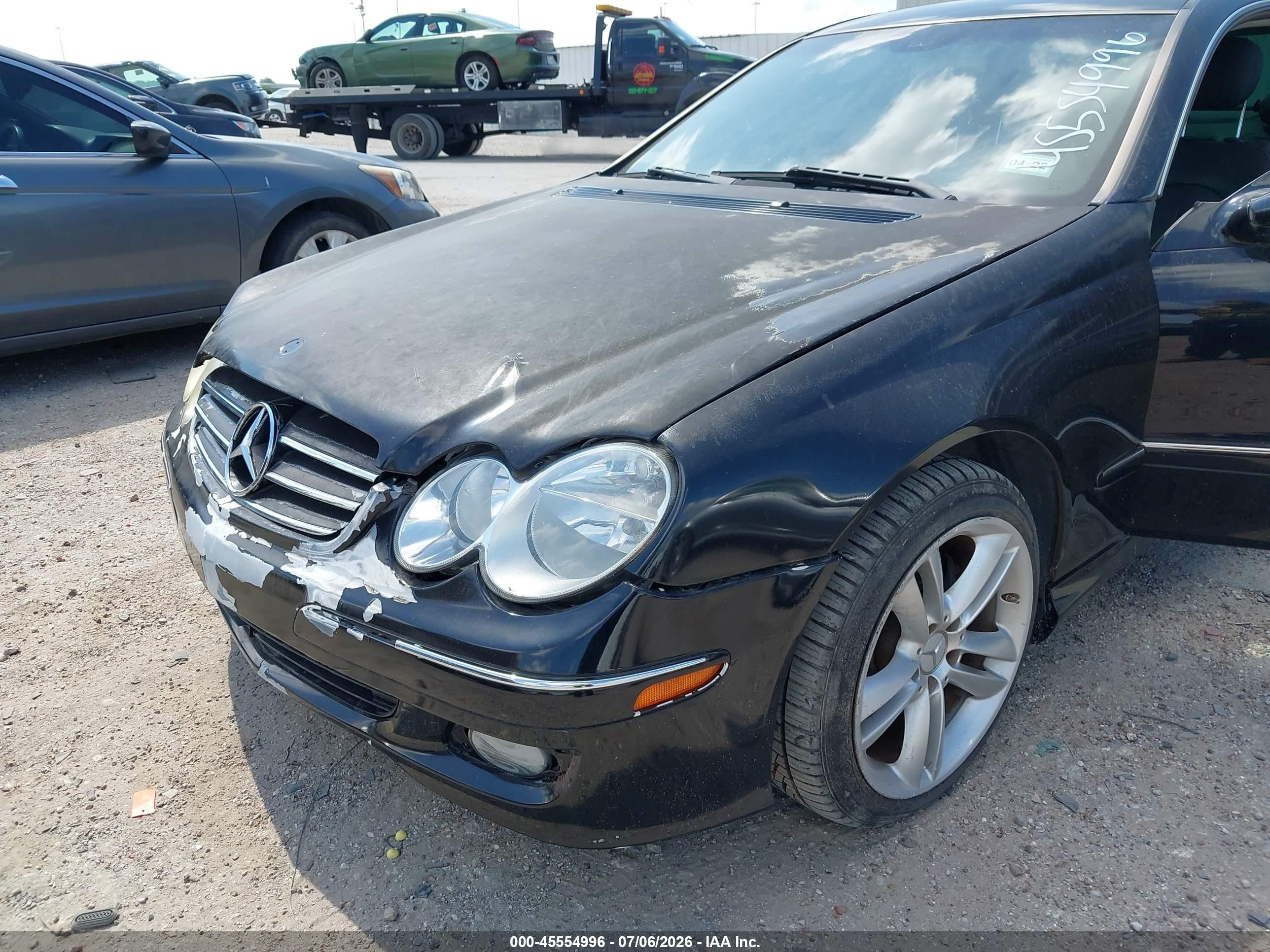 2008 Mercedes-benz Clk 350   Black vin: WDBTJ56H98F234407