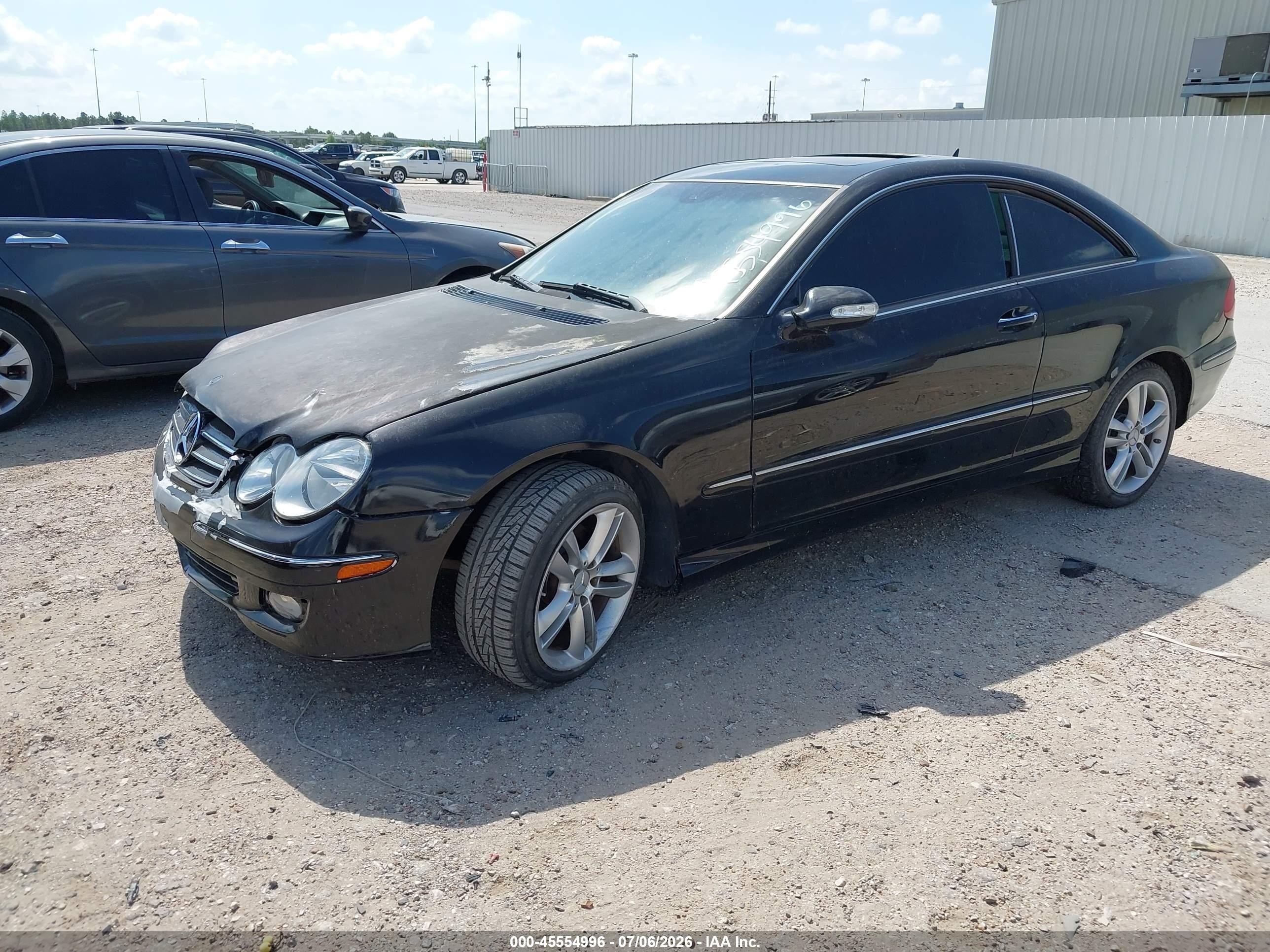 2008 Mercedes-benz Clk 350   Black vin: WDBTJ56H98F234407