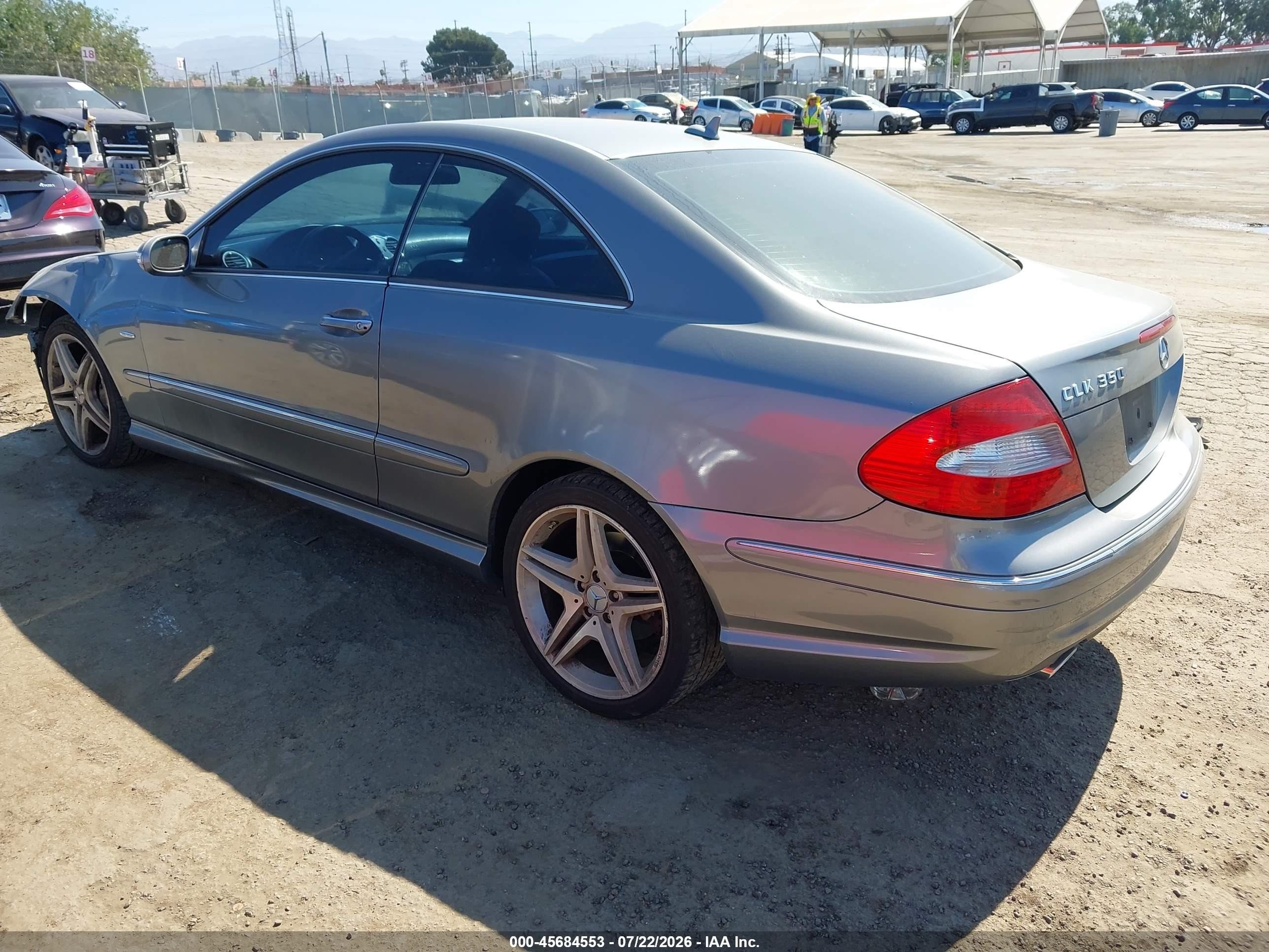 2009 Mercedes-benz Clk 350   Silver vin: WDBTJ56H99F263522