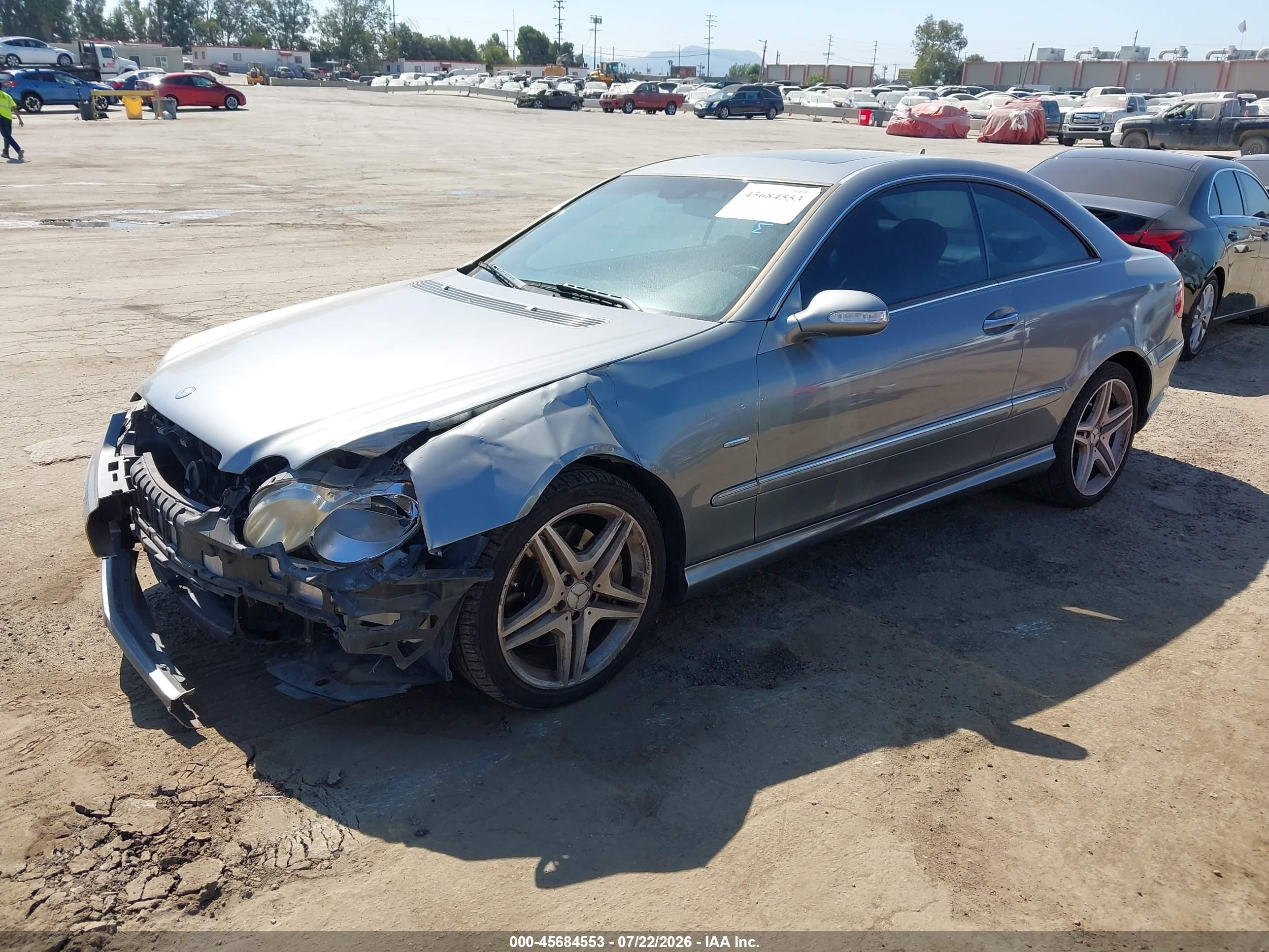 2009 Mercedes-benz Clk 350   Silver vin: WDBTJ56H99F263522