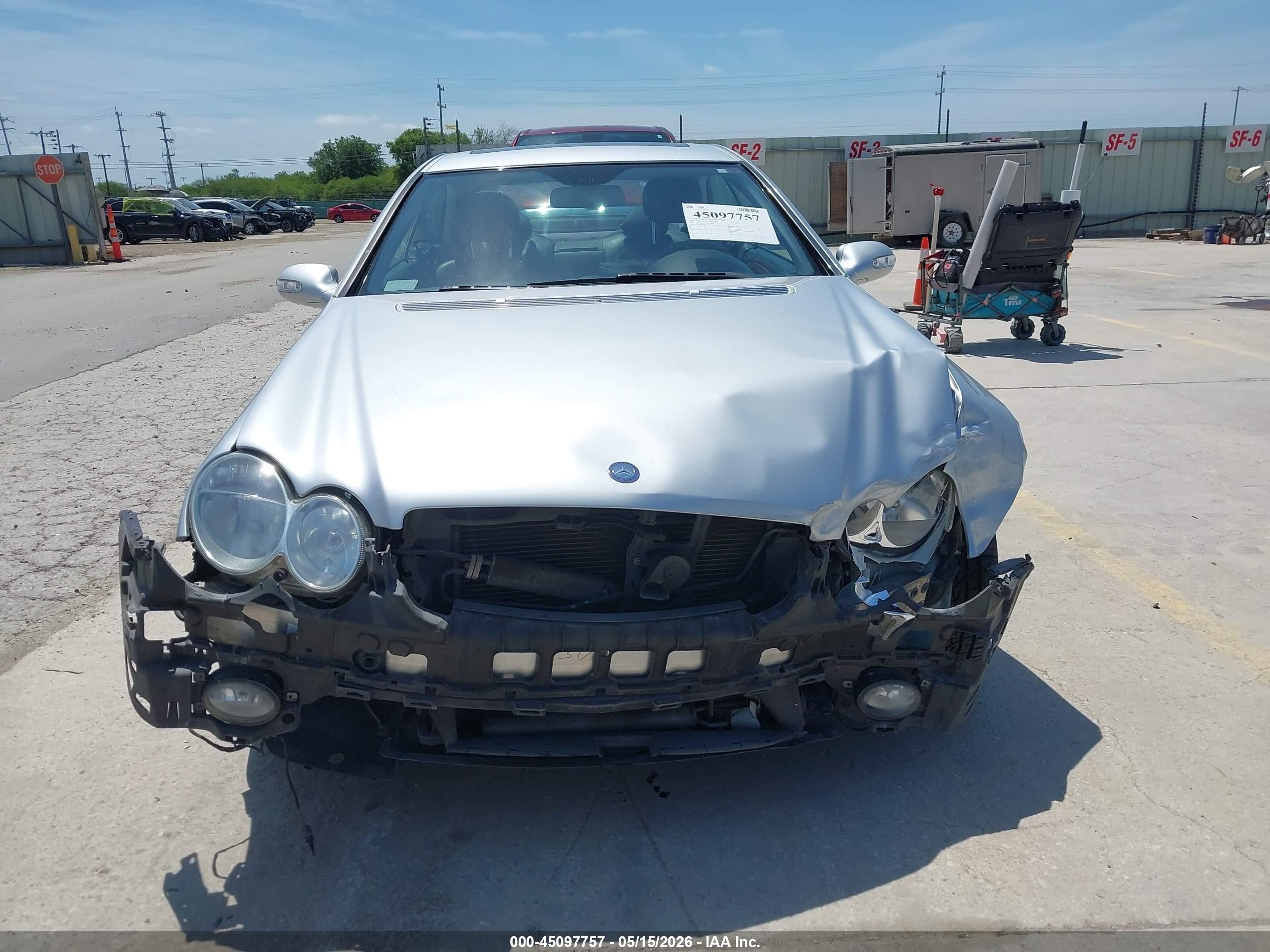 2007 Mercedes-benz Clk 350   Silver vin: WDBTJ56HX7F219767