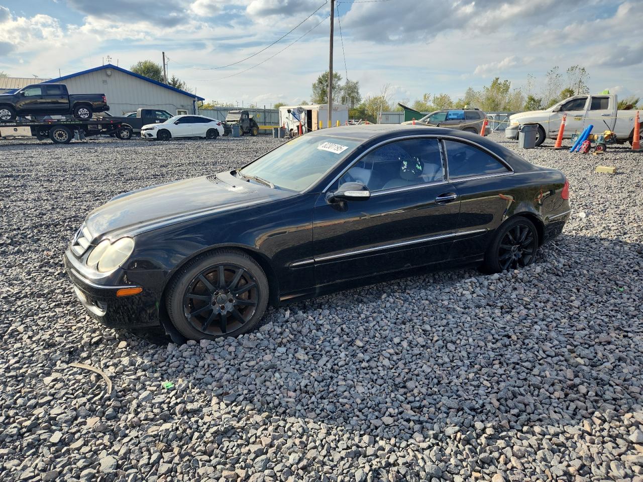 2007 Mercedes-benz Clk 350 Black vin: WDBTJ56HX7F231174