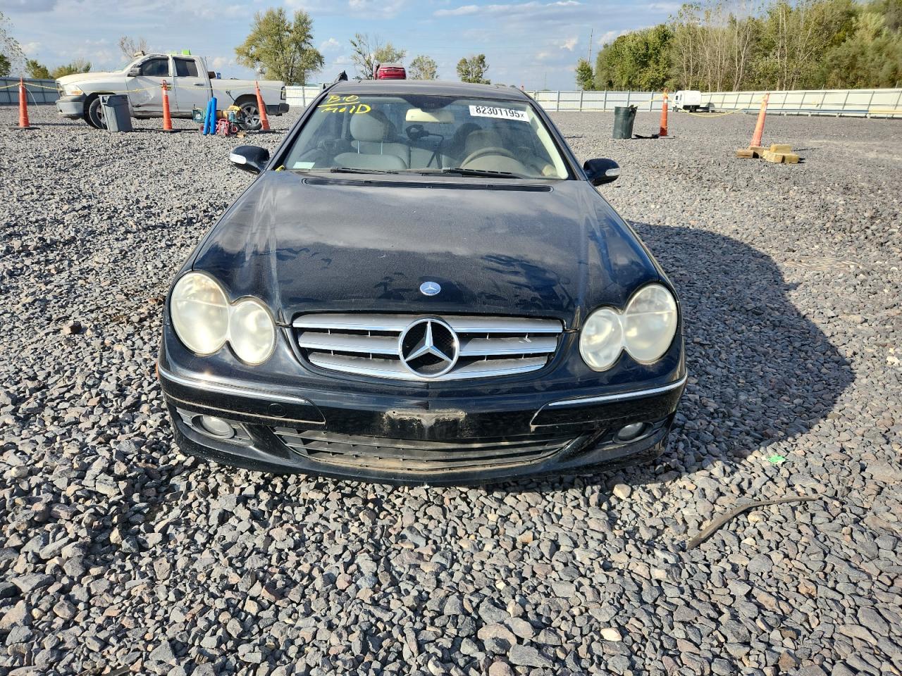 2007 Mercedes-benz Clk 350 Black vin: WDBTJ56HX7F231174