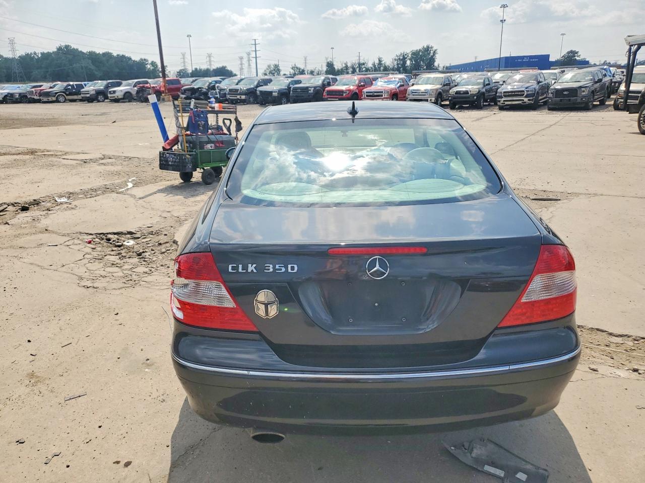 2009 Mercedes-benz Clk 350 Black vin: WDBTJ56HX9F268308