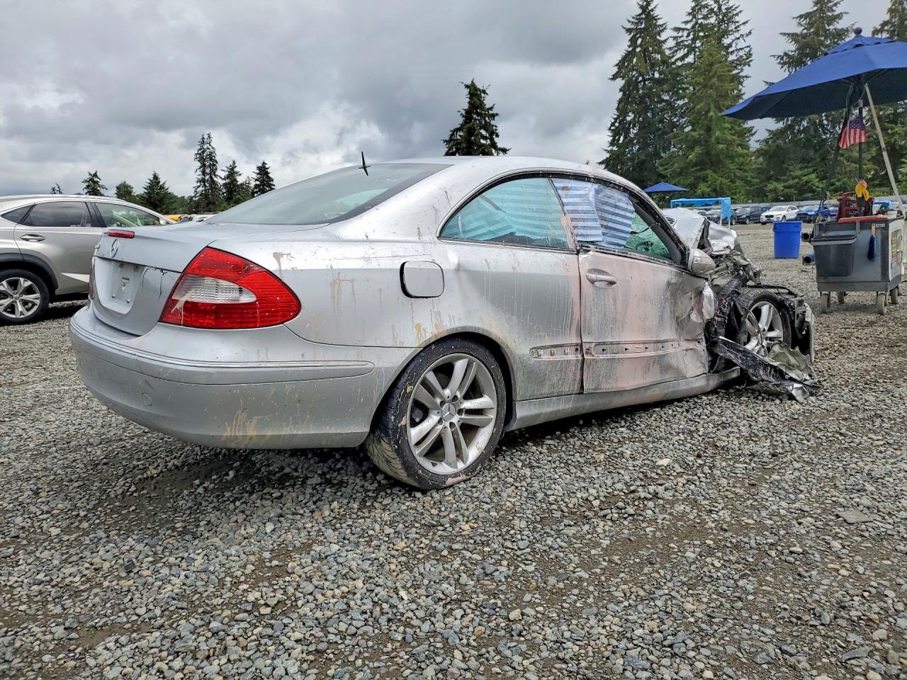 2006 Mercedes-benz Clk 350 Silver vin: WDBTJ56J06F171102
