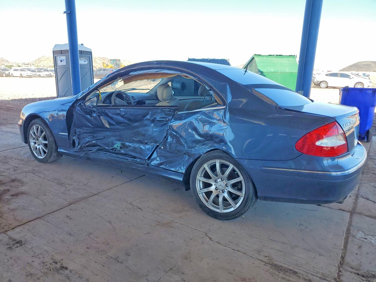 2006 Mercedes-benz Clk 350 Blue vin: WDBTJ56J16F199975