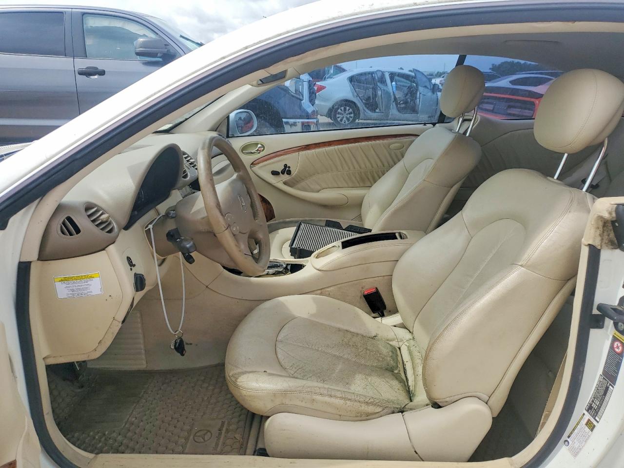 2006 Mercedes-benz Clk 350 Бежевый vin: WDBTJ56J16F204026