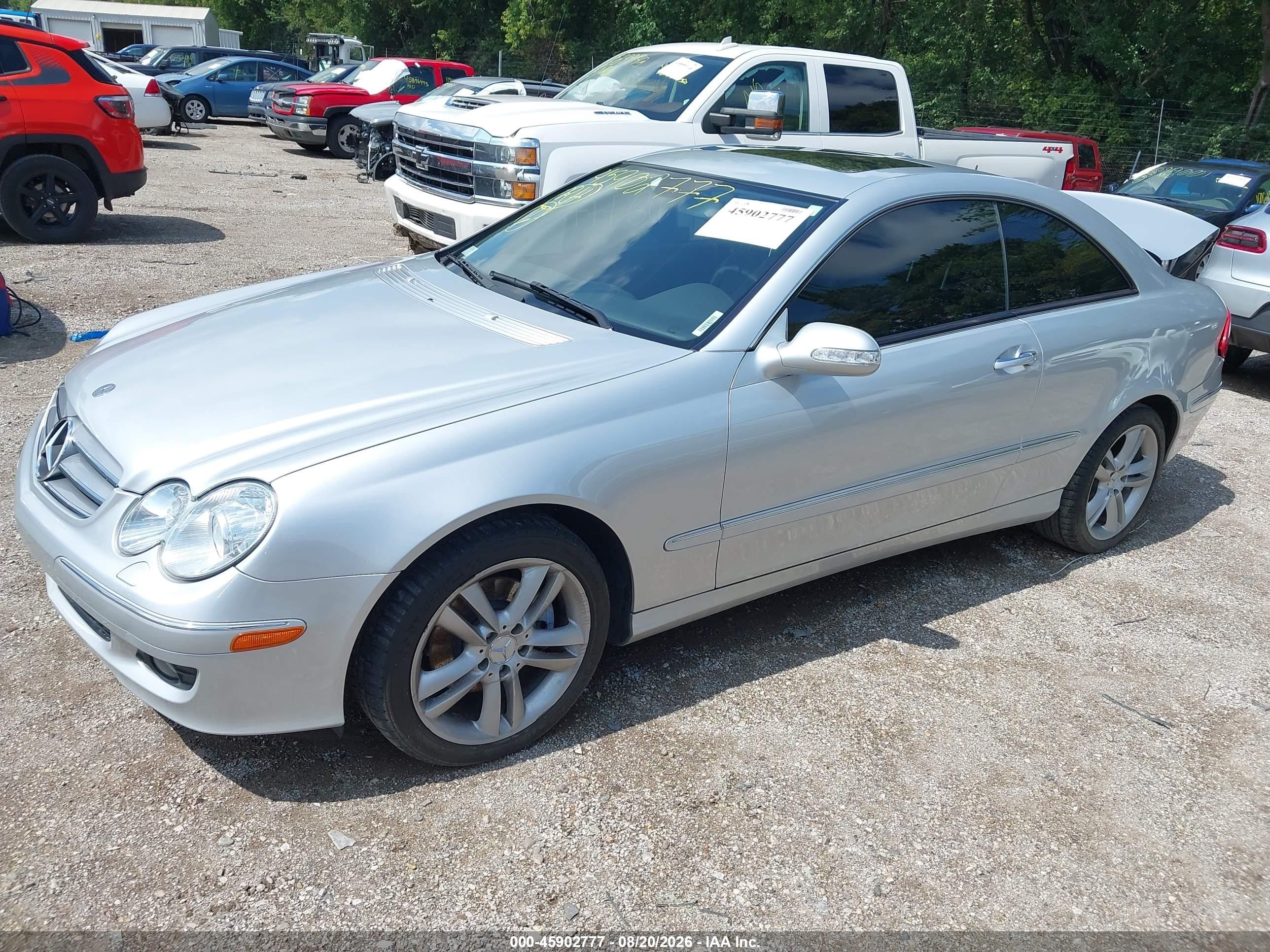 2006 Mercedes-benz Clk 350   Silver vin: WDBTJ56J56F173590