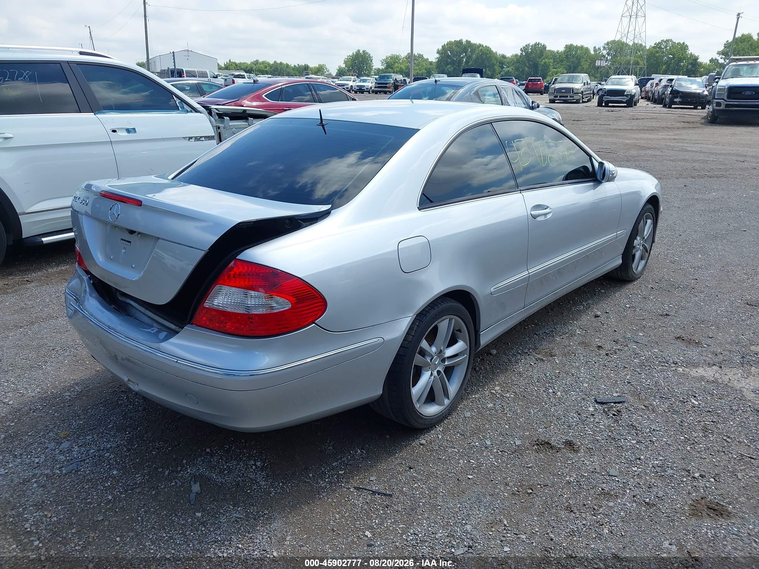 2006 Mercedes-benz Clk 350   Silver vin: WDBTJ56J56F173590