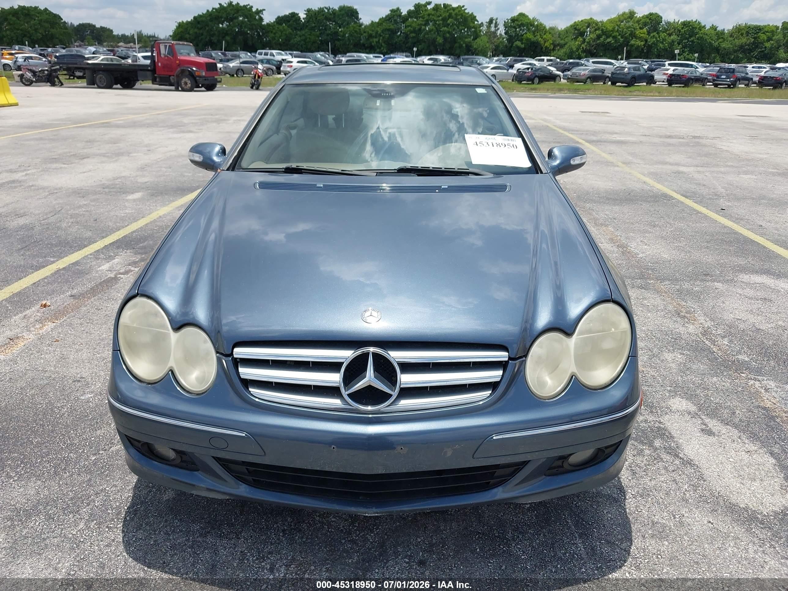 2006 Mercedes-benz Clk 350   Blue vin: WDBTJ56J86F189654