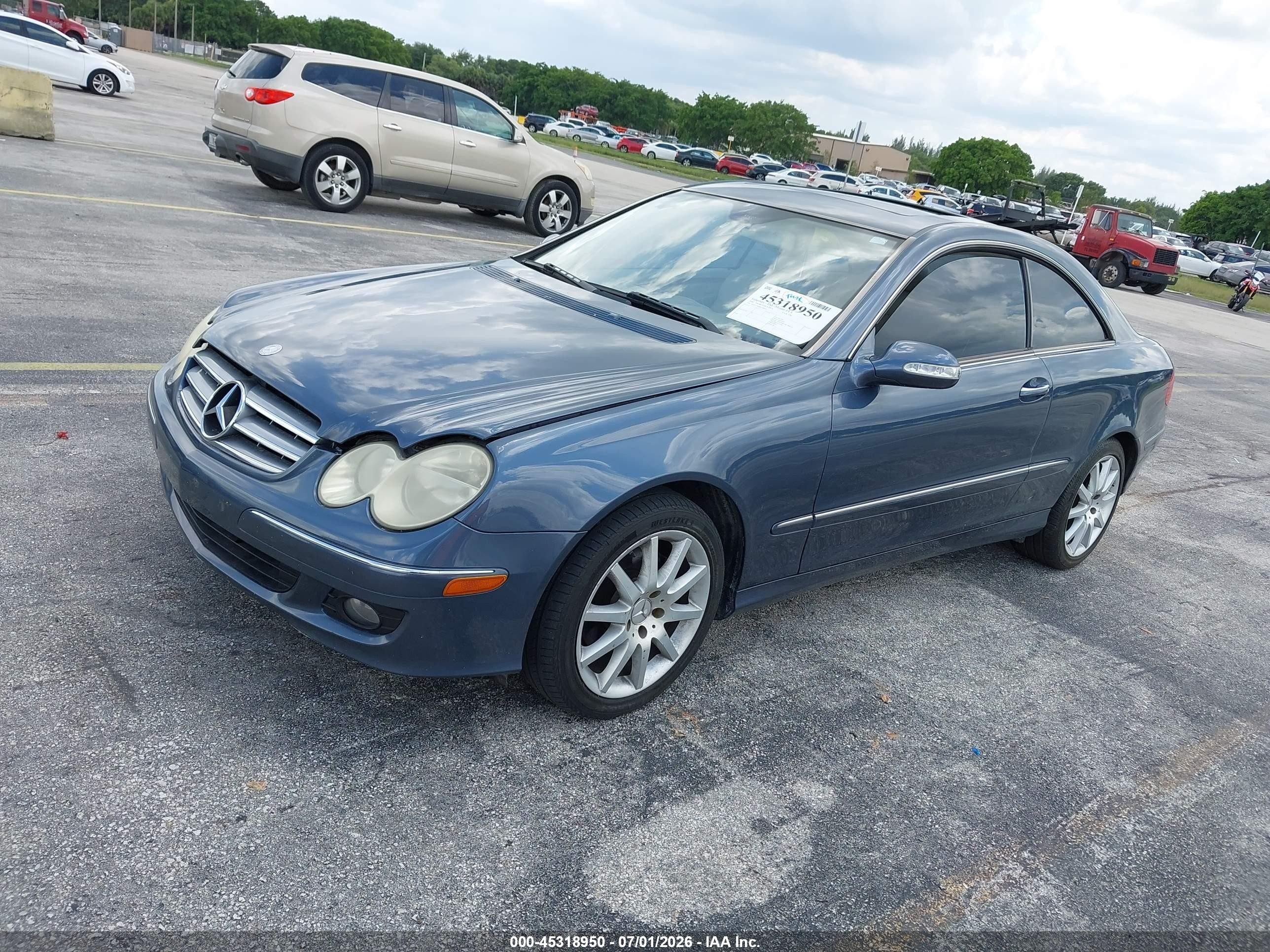 2006 Mercedes-benz Clk 350   Blue vin: WDBTJ56J86F189654
