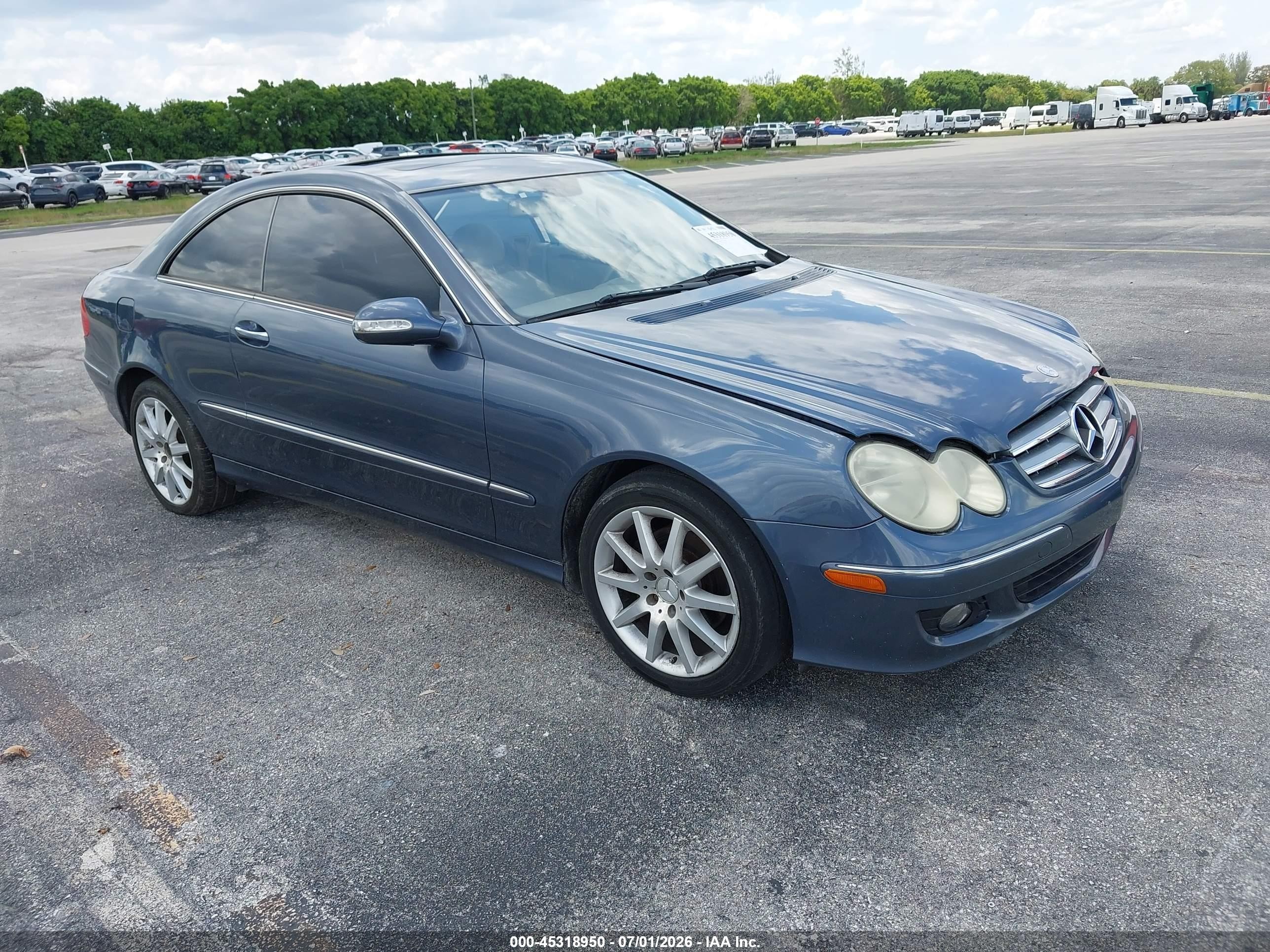 2006 Mercedes-benz Clk 350   Blue vin: WDBTJ56J86F189654