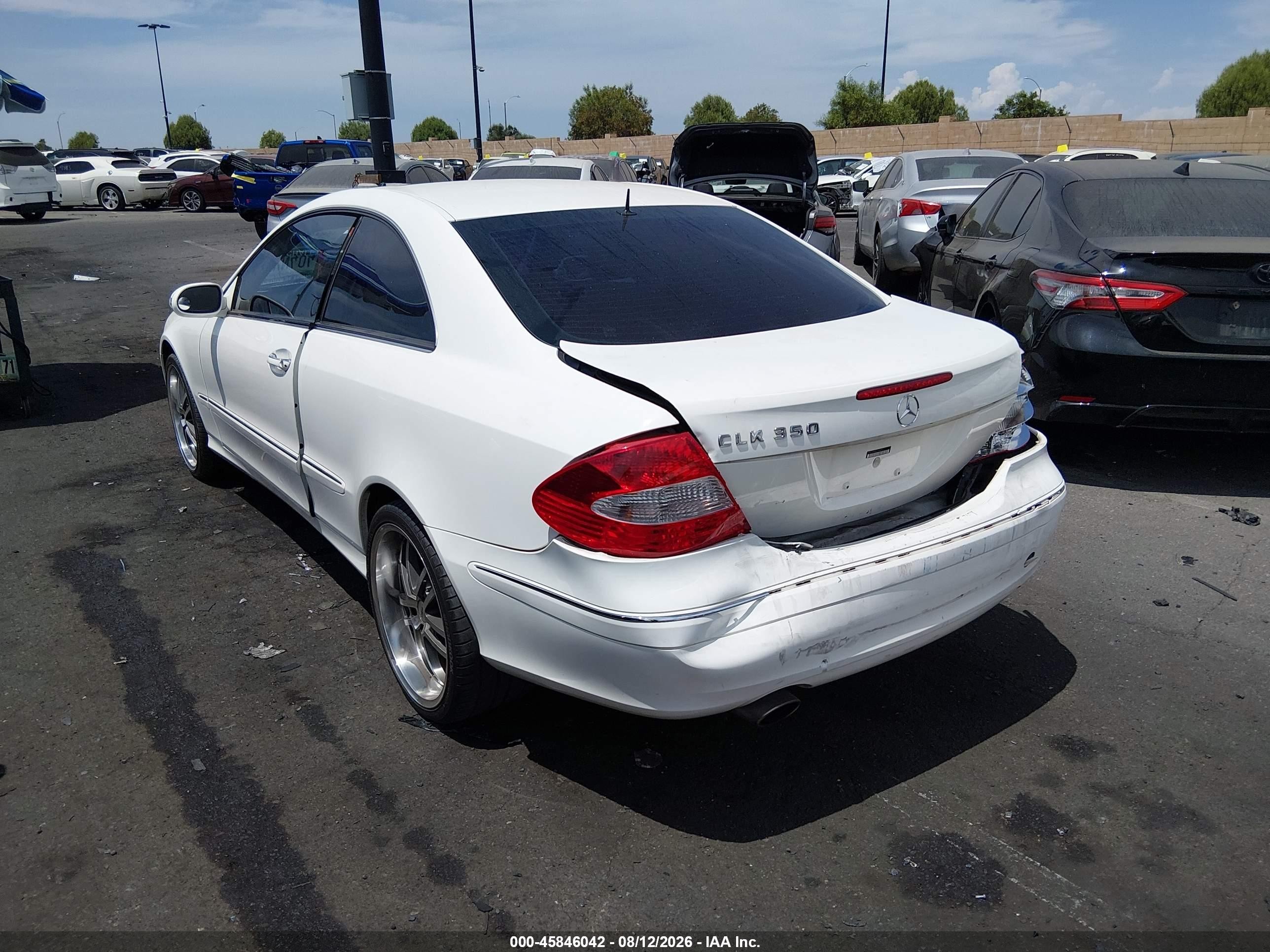 2006 Mercedes-benz Clk 350   Белый vin: WDBTJ56JX6F193608