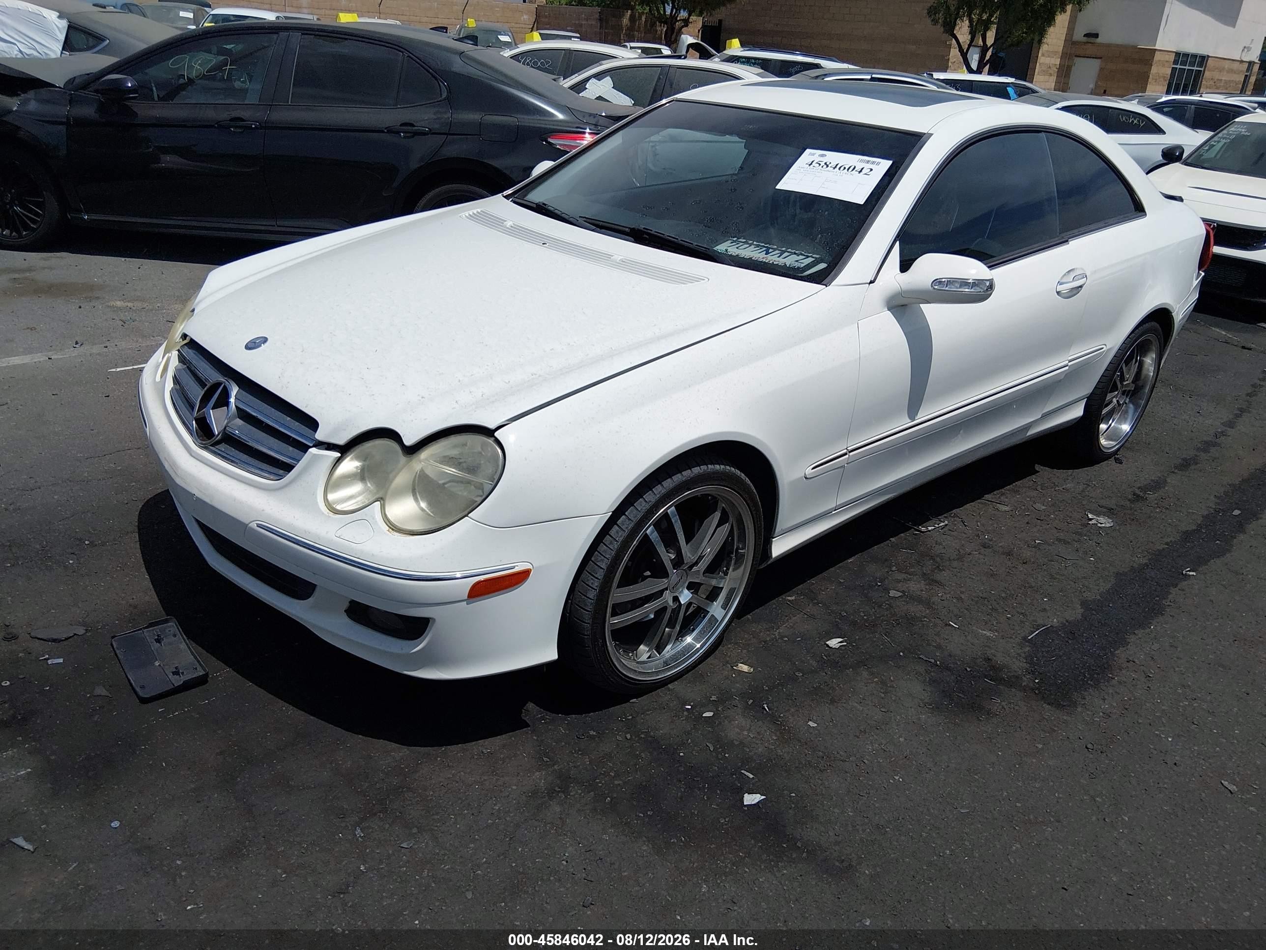 2006 Mercedes-benz Clk 350   Белый vin: WDBTJ56JX6F193608