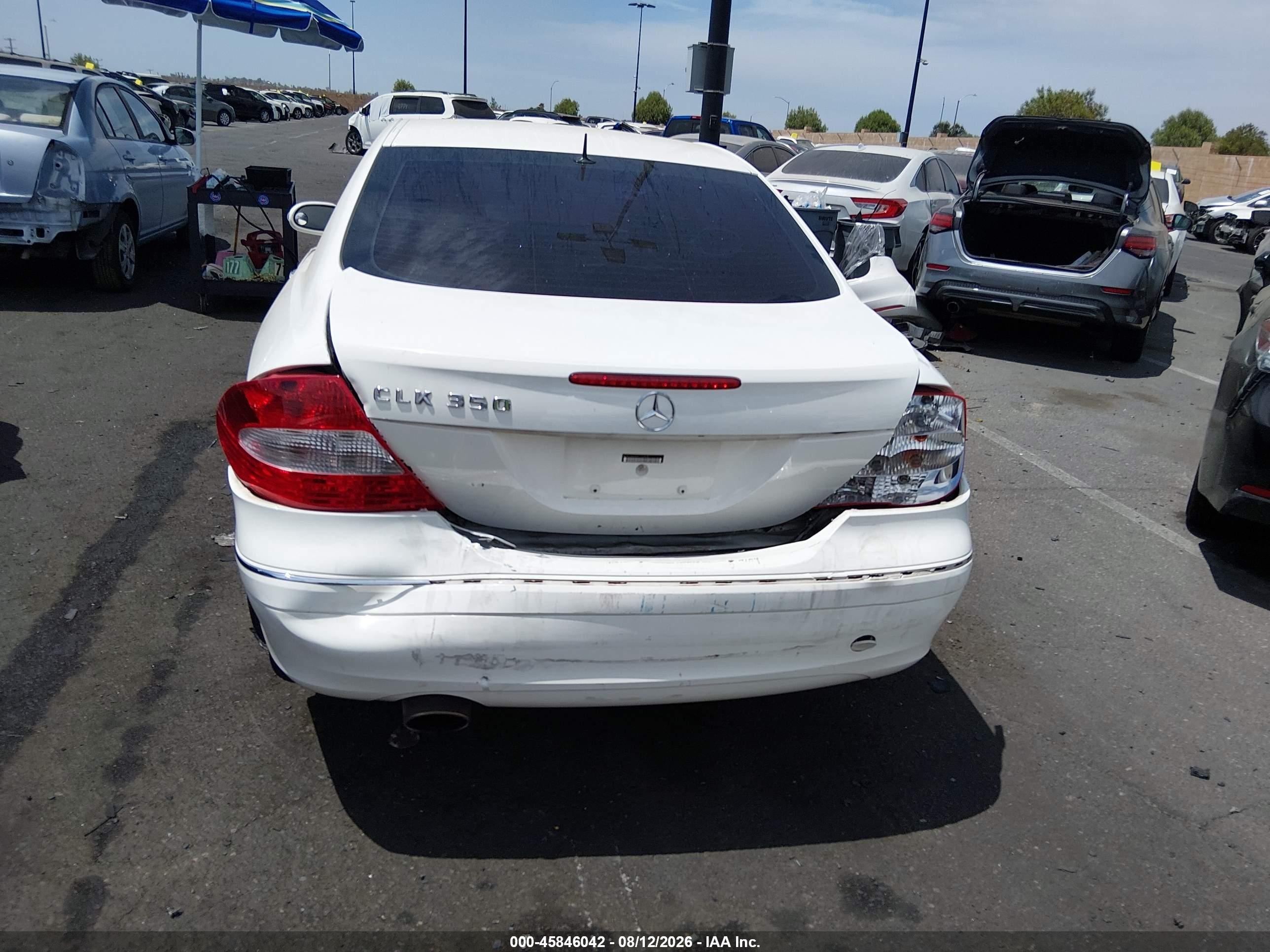 2006 Mercedes-benz Clk 350   Белый vin: WDBTJ56JX6F193608